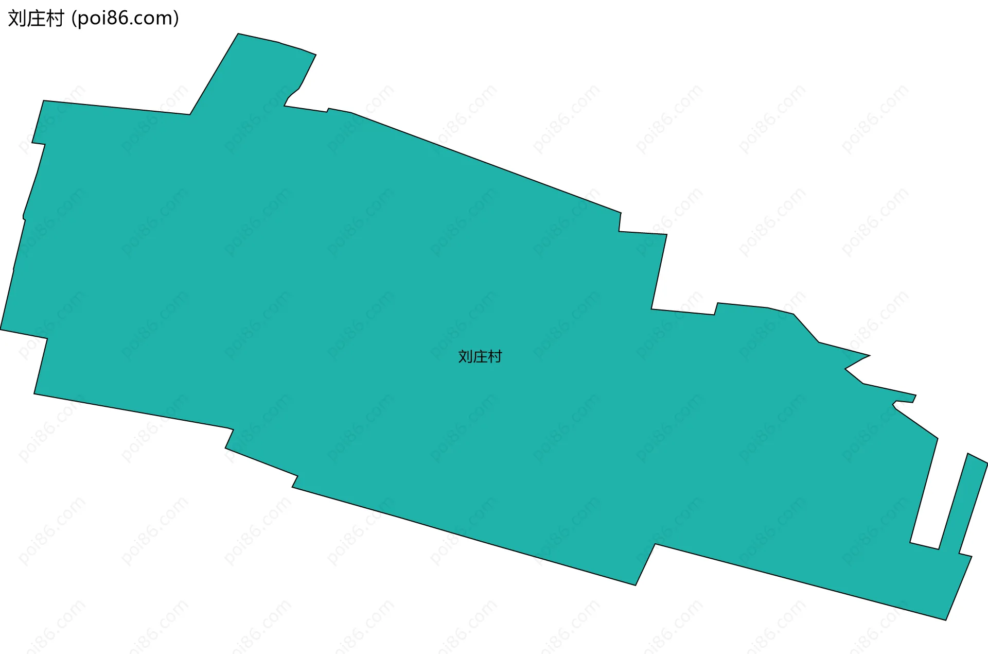 刘庄村边界地图