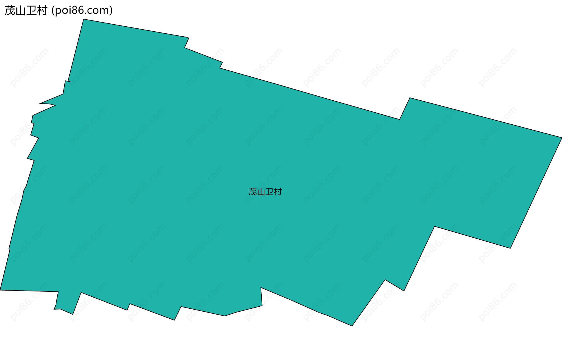 茂山卫村边界地图