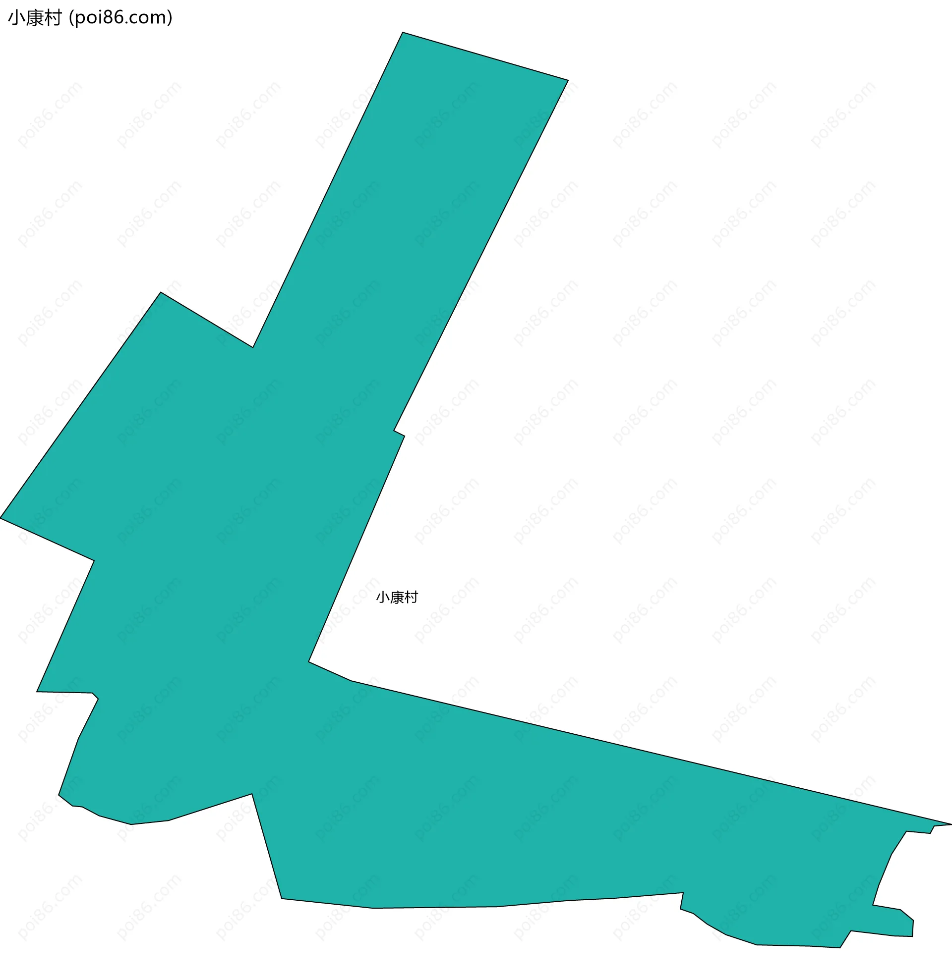 小康村边界地图