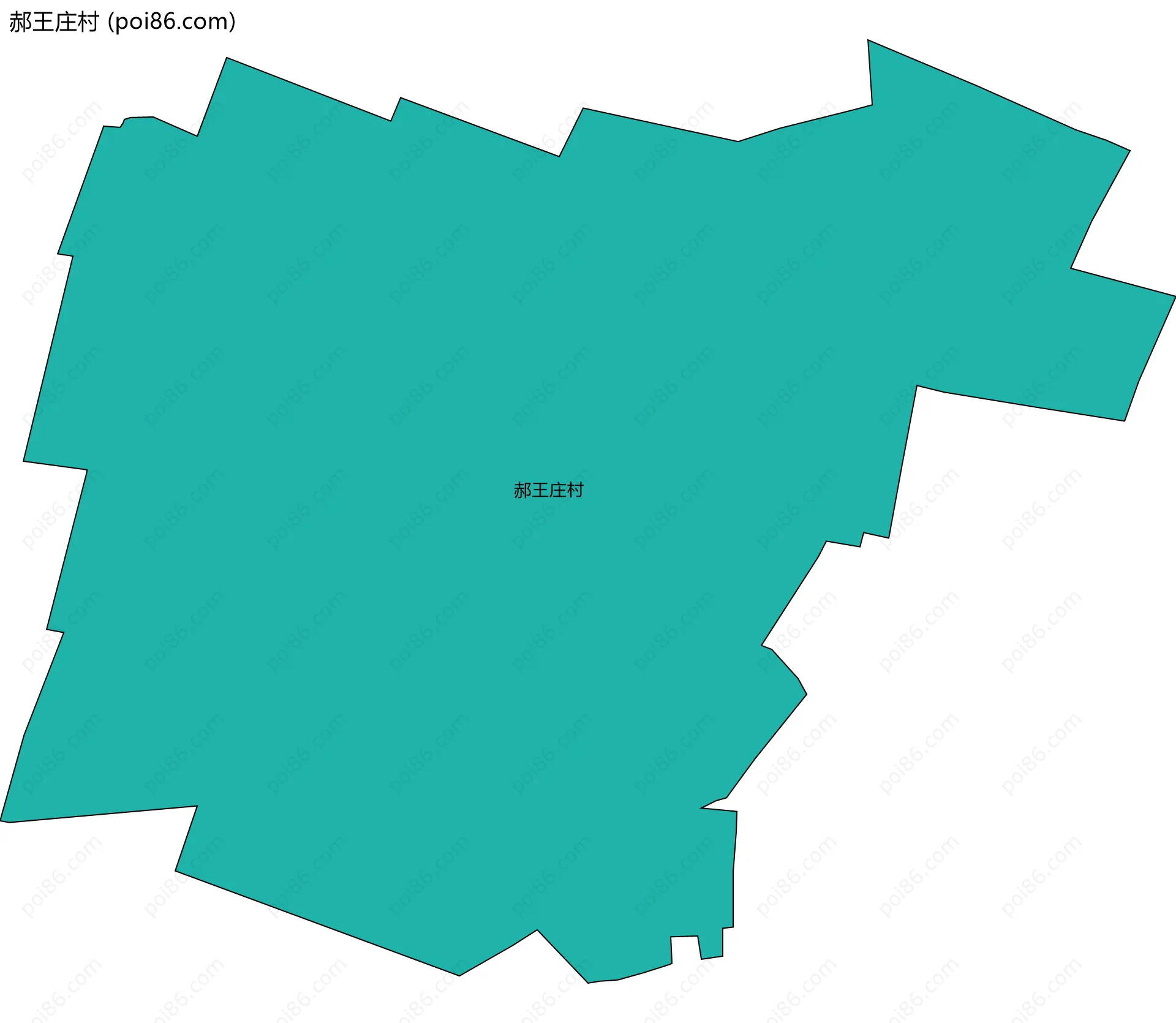 郝王庄村边界地图