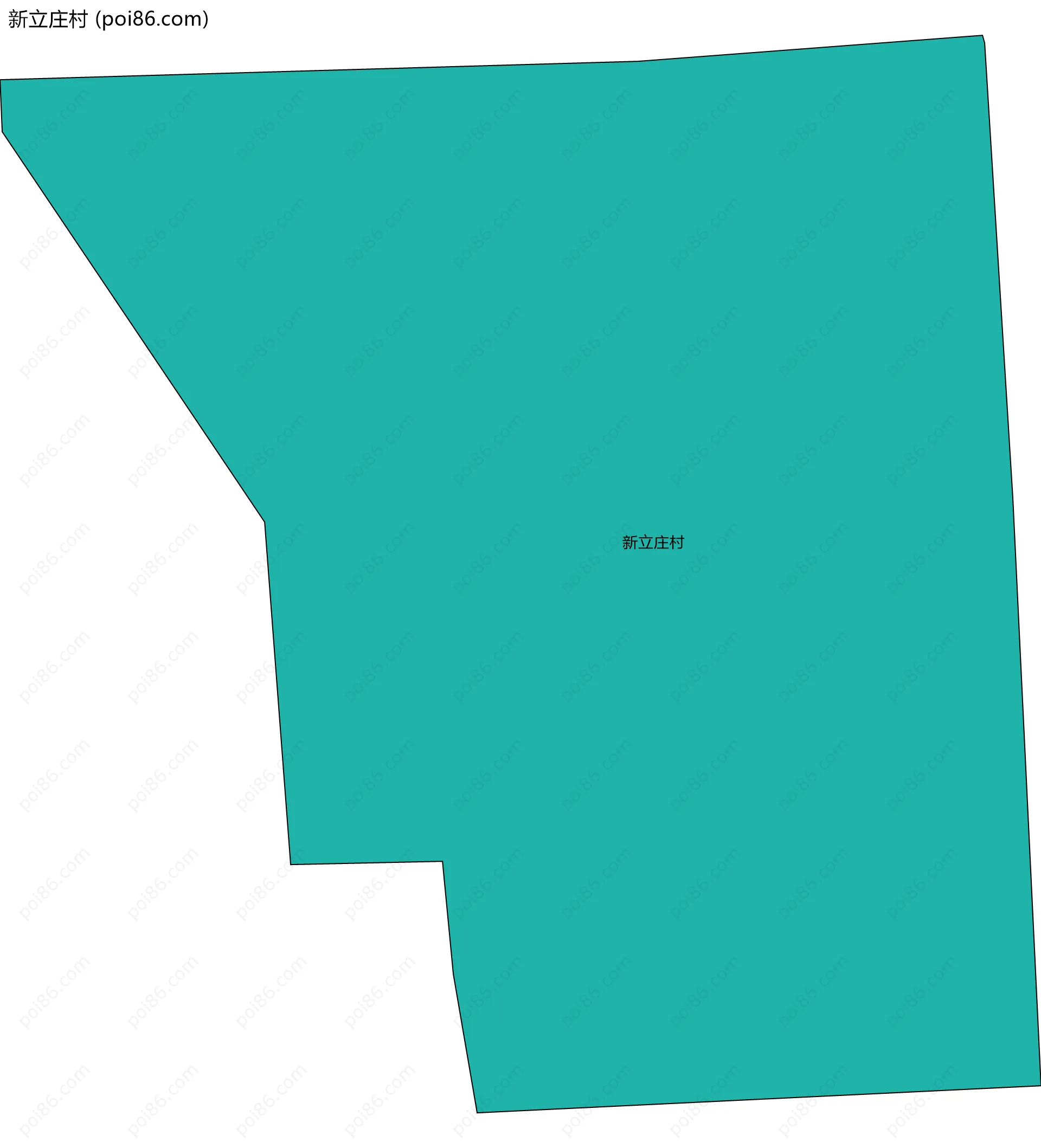 新立庄村边界地图