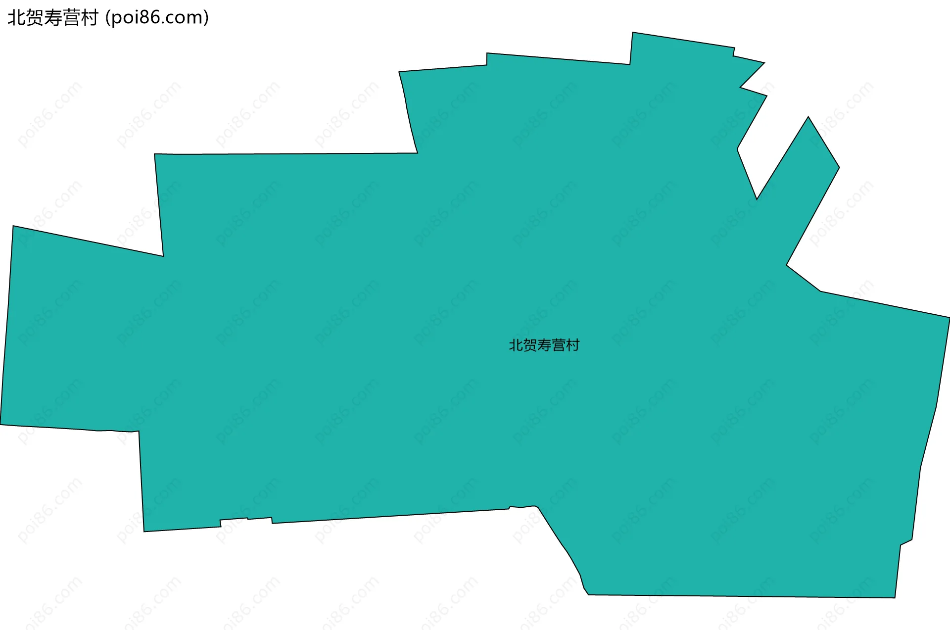 北贺寿营村边界地图