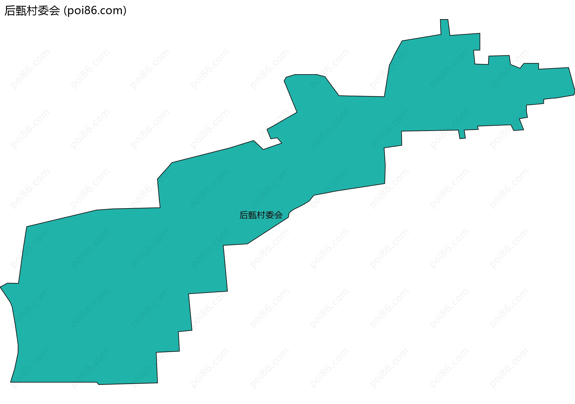 后甄村委会边界地图