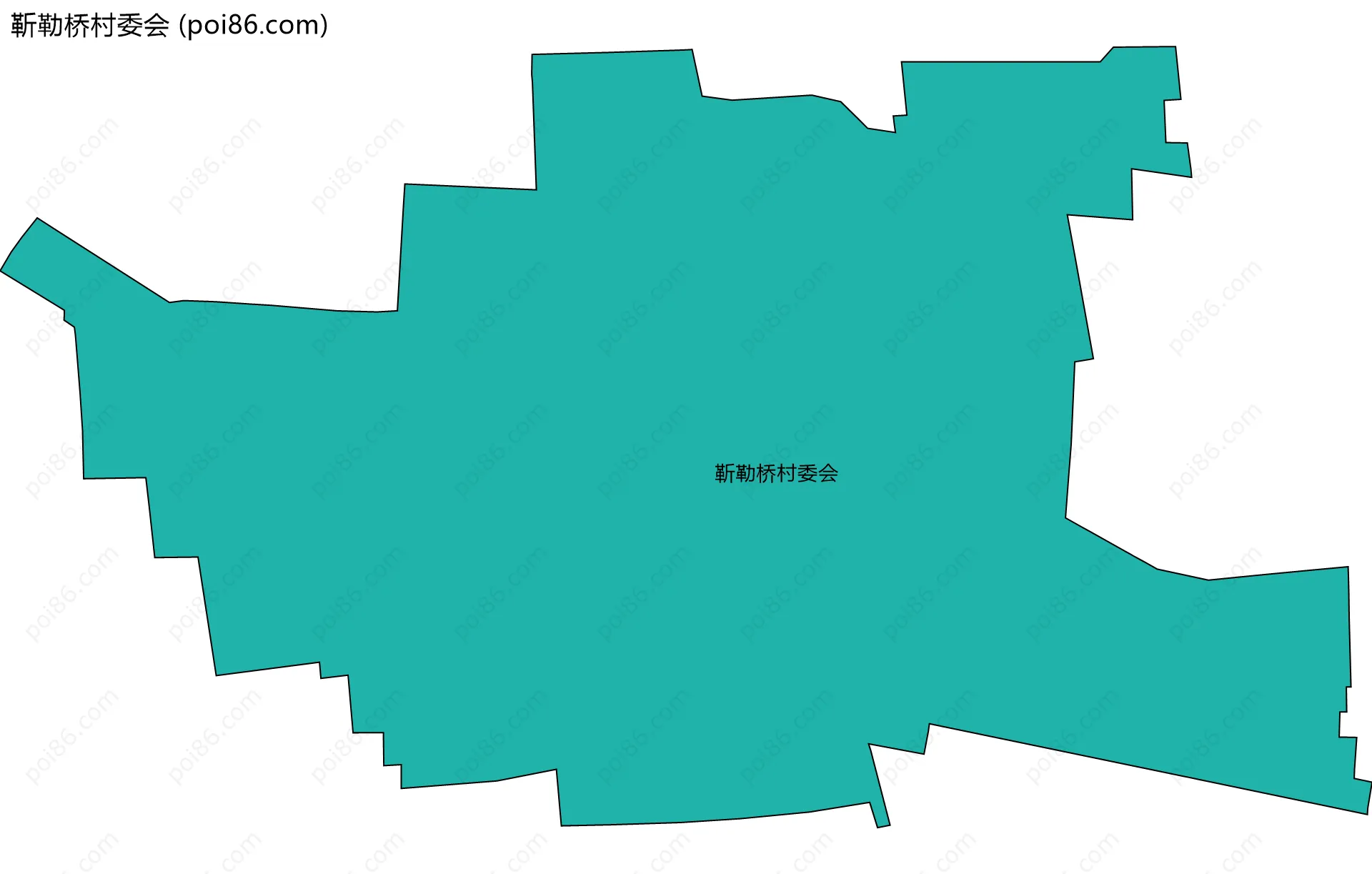 靳勒桥村委会边界地图