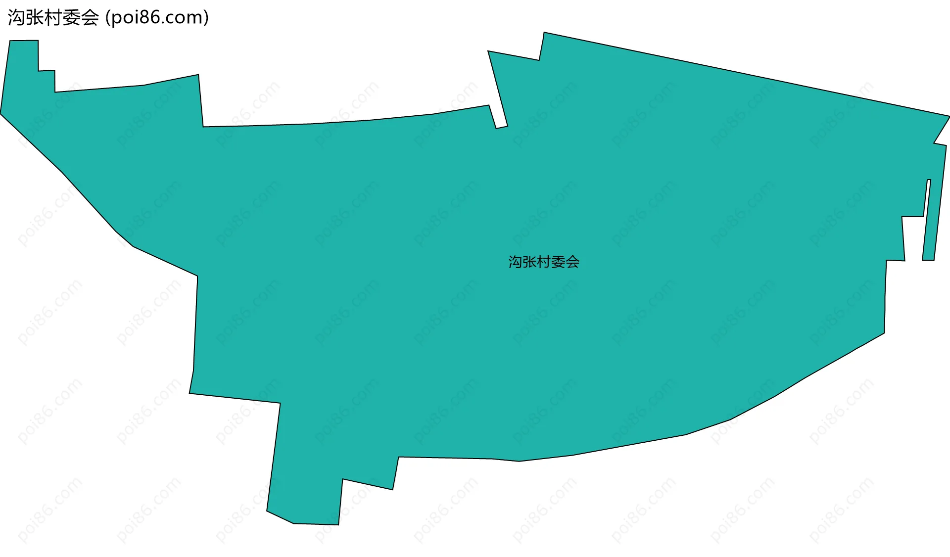 沟张村委会边界地图
