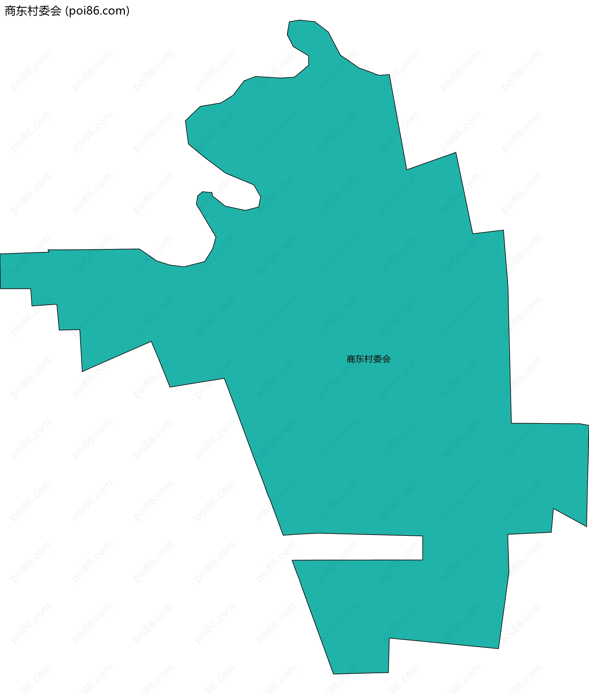 商东村委会边界地图