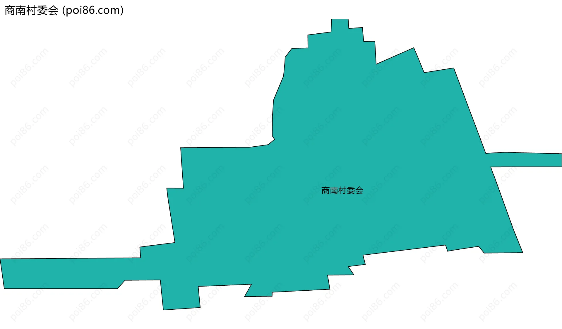 商南村委会边界地图