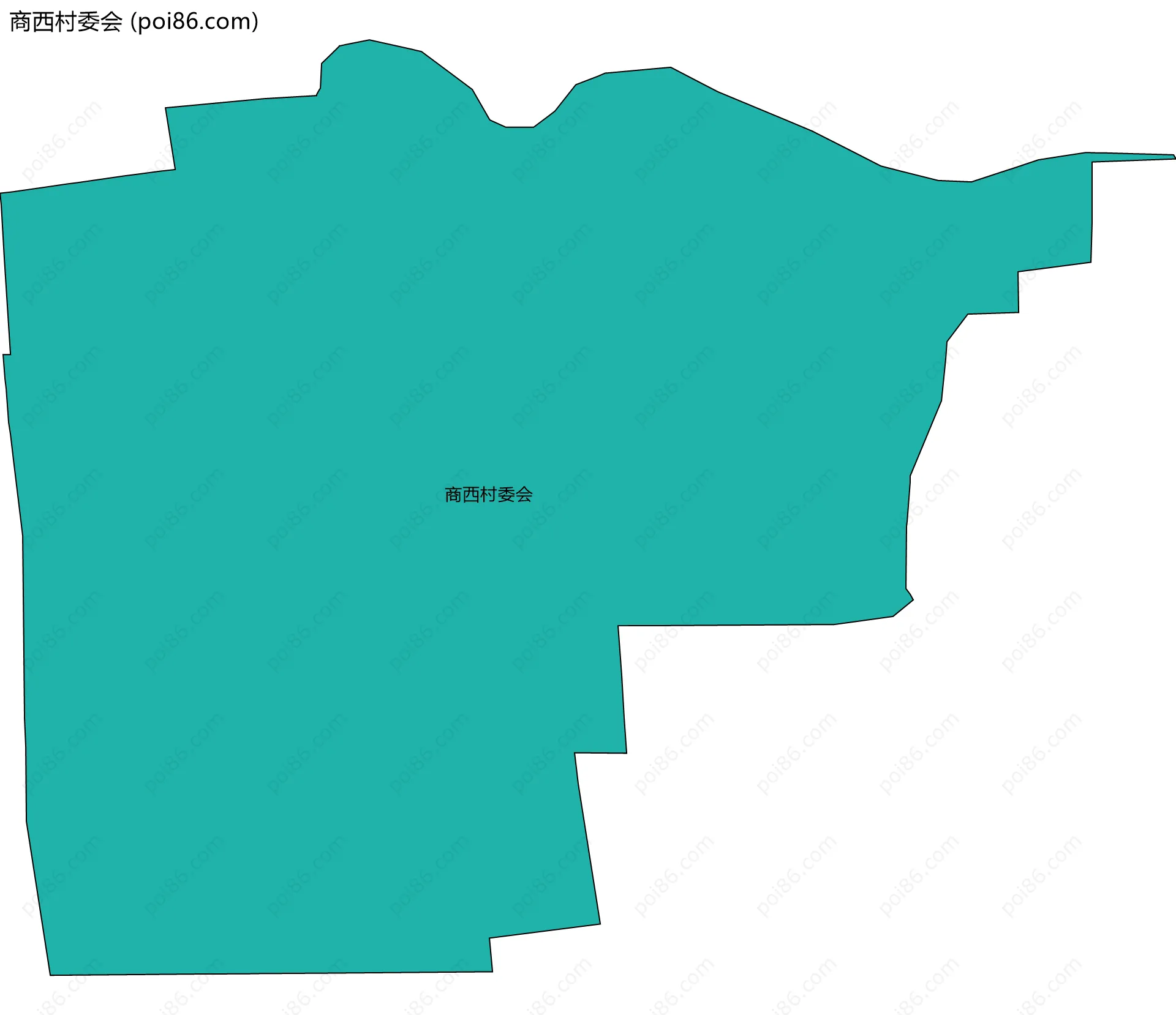 商西村委会边界地图