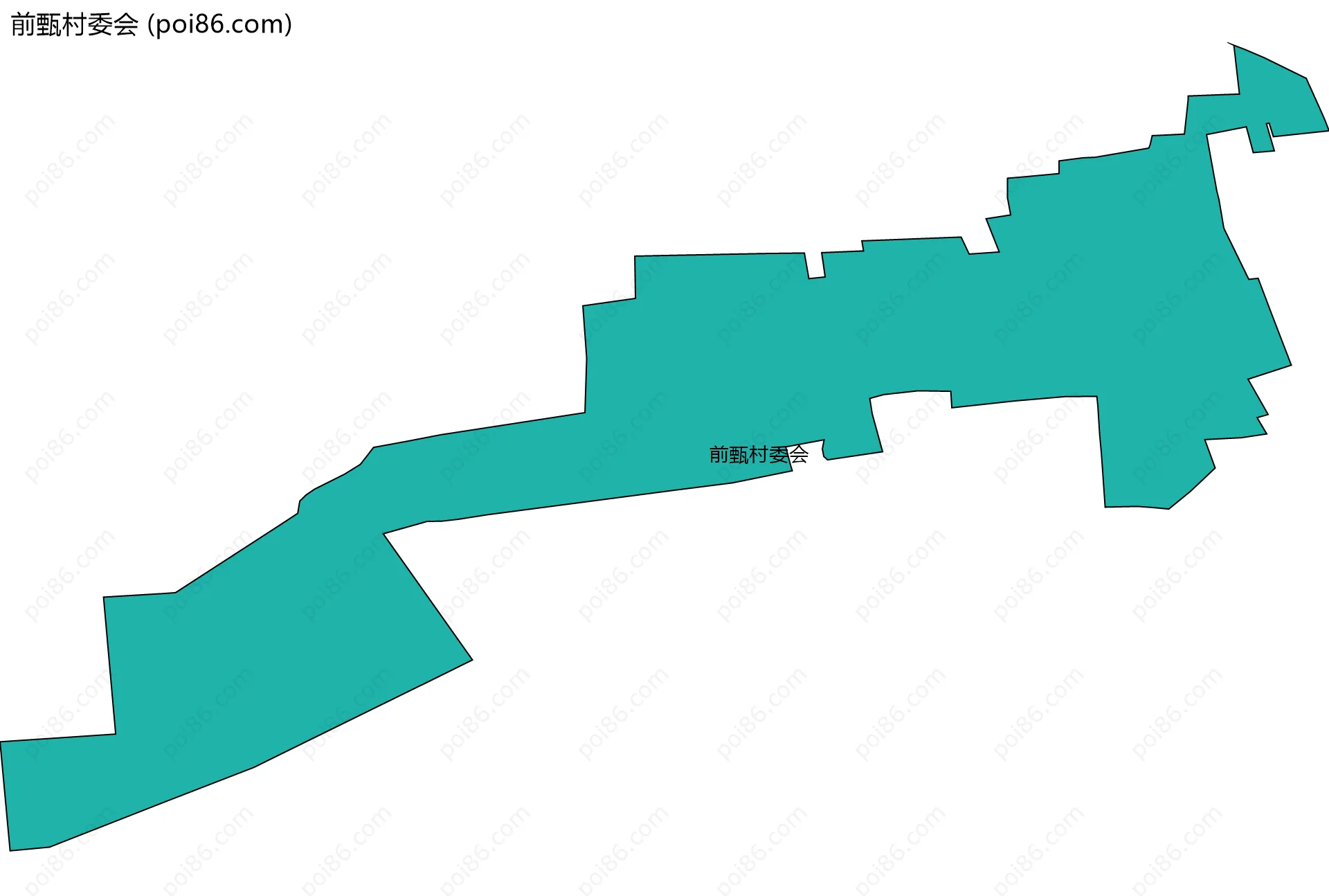 前甄村委会边界地图