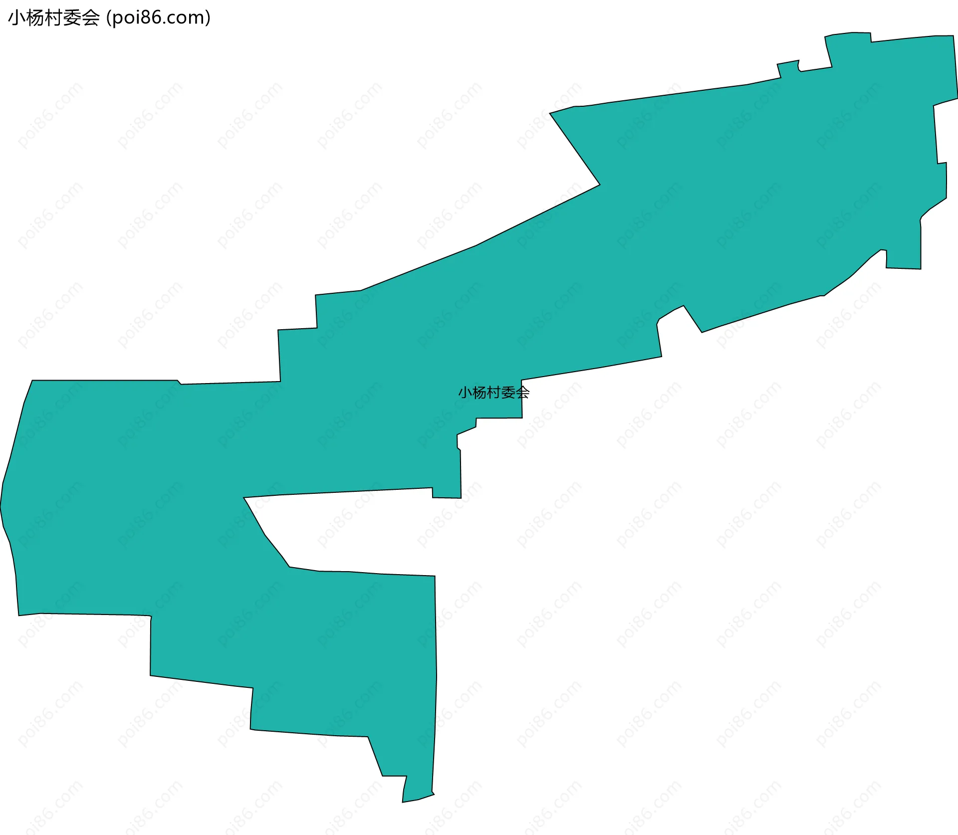 小杨村委会边界地图