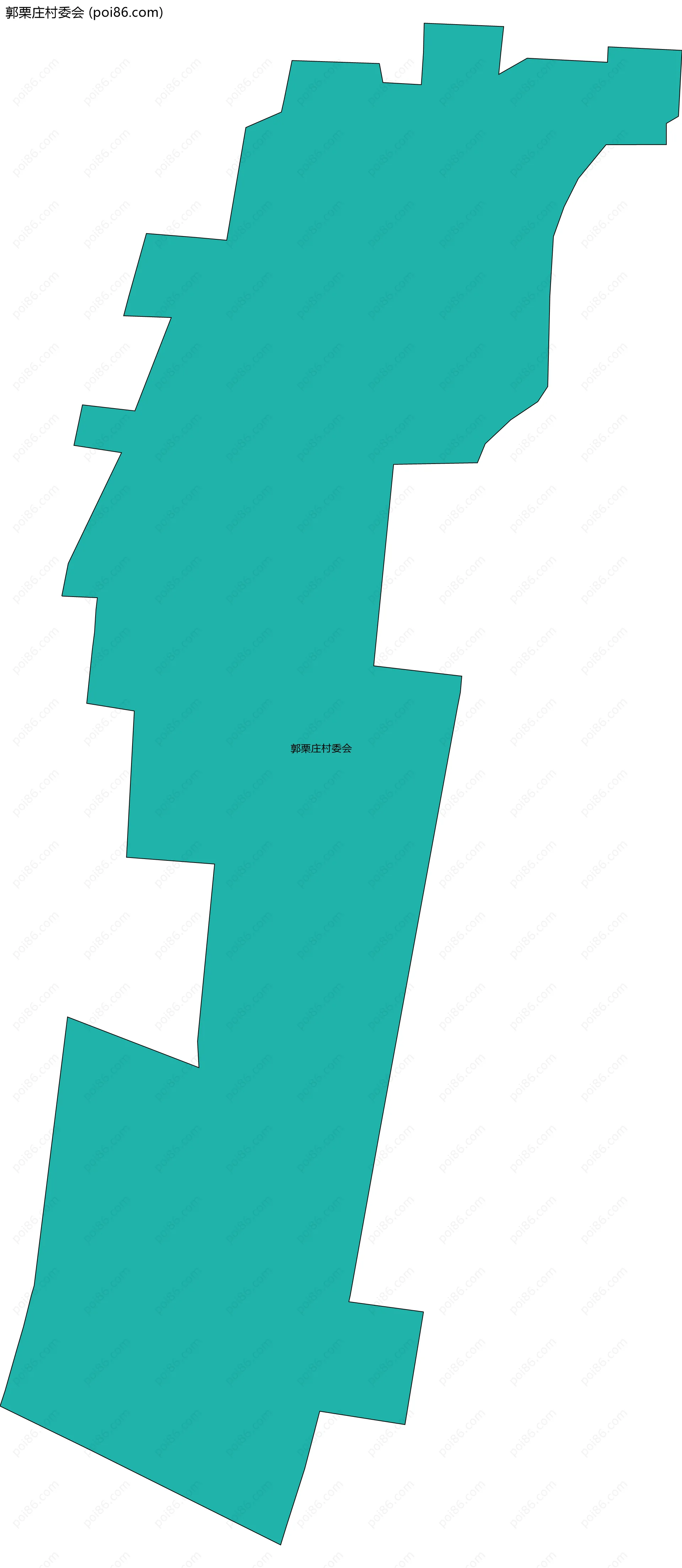 郭栗庄村委会边界地图