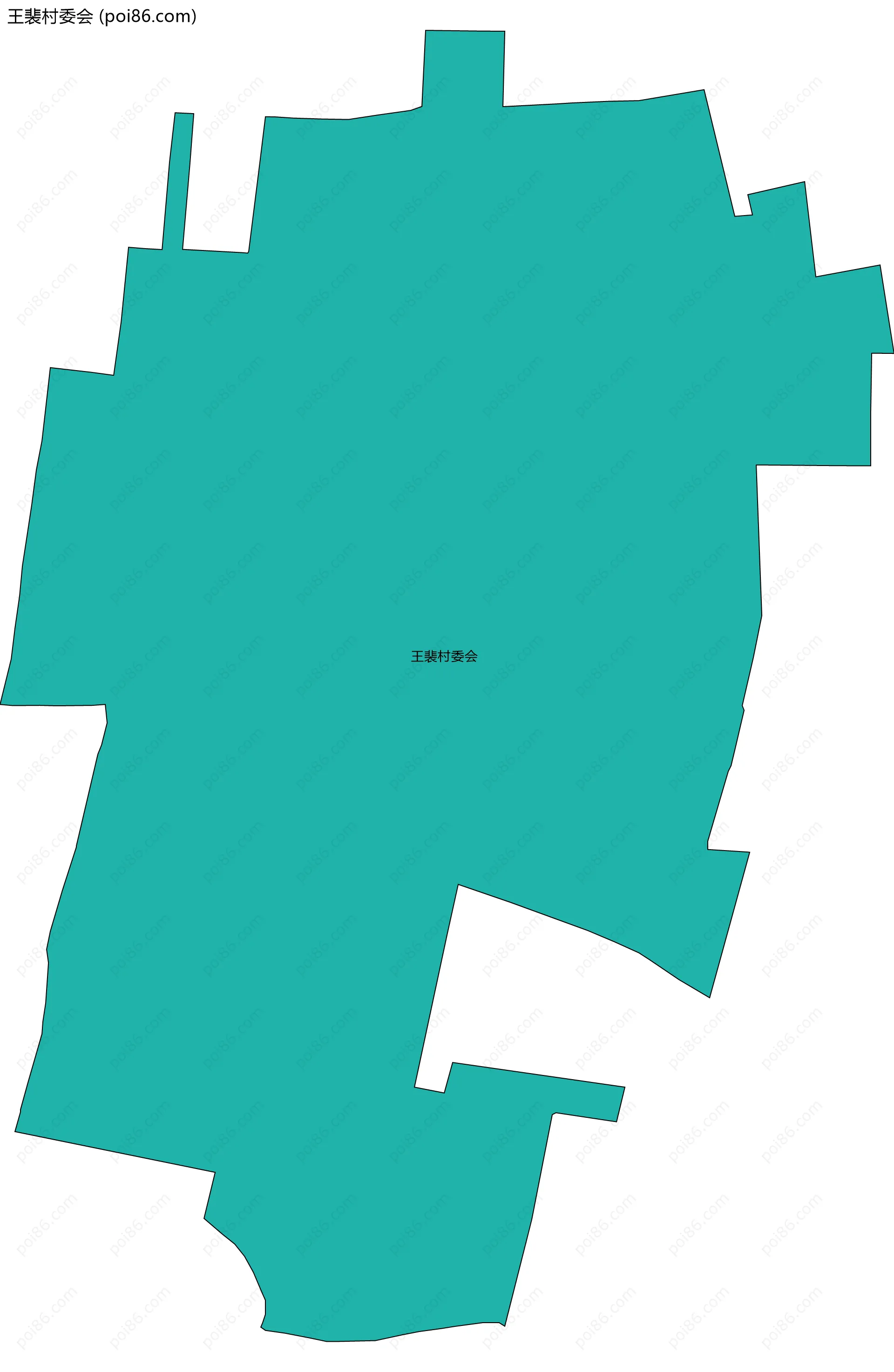 王裴村委会边界地图