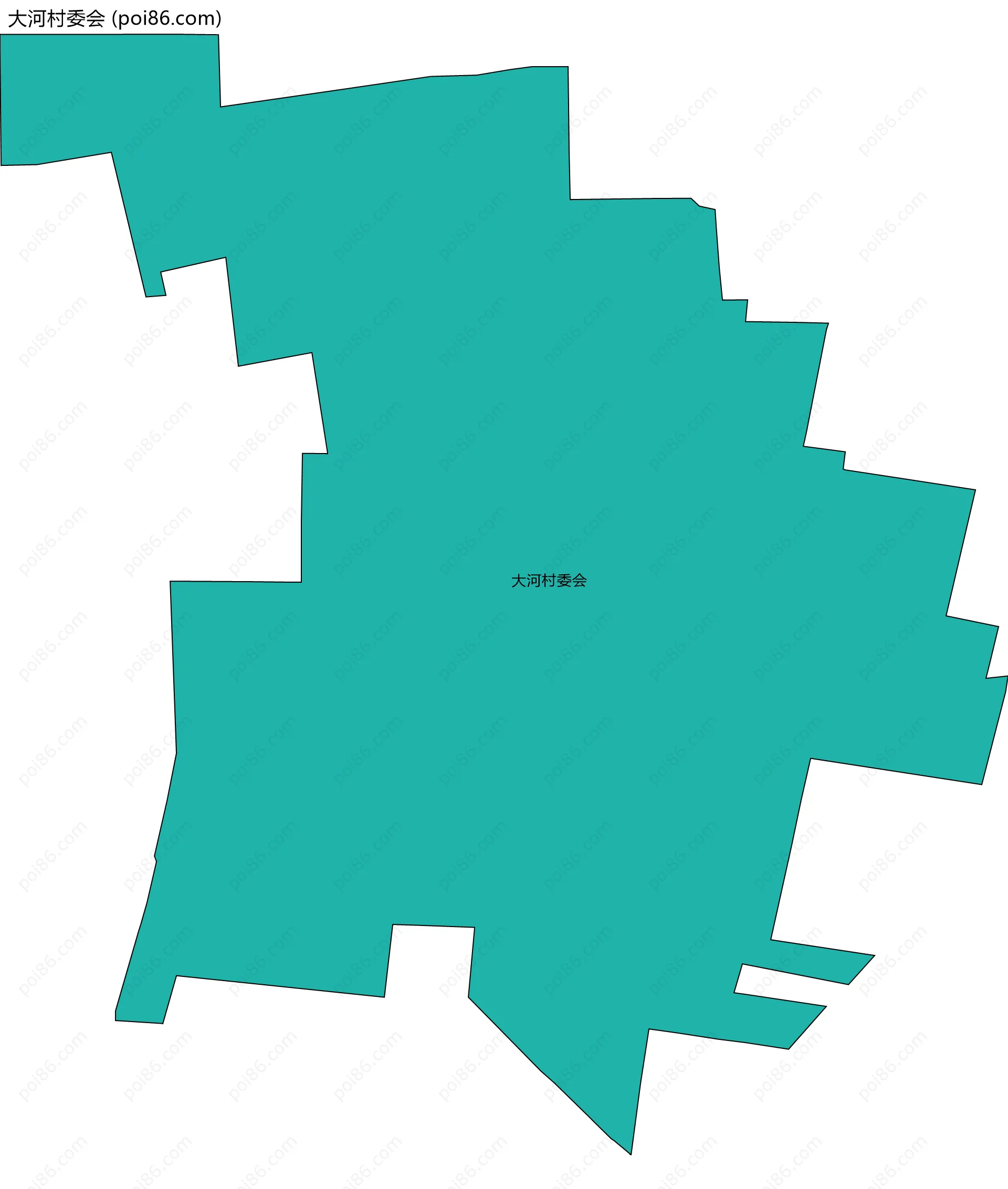 大河村委会边界地图