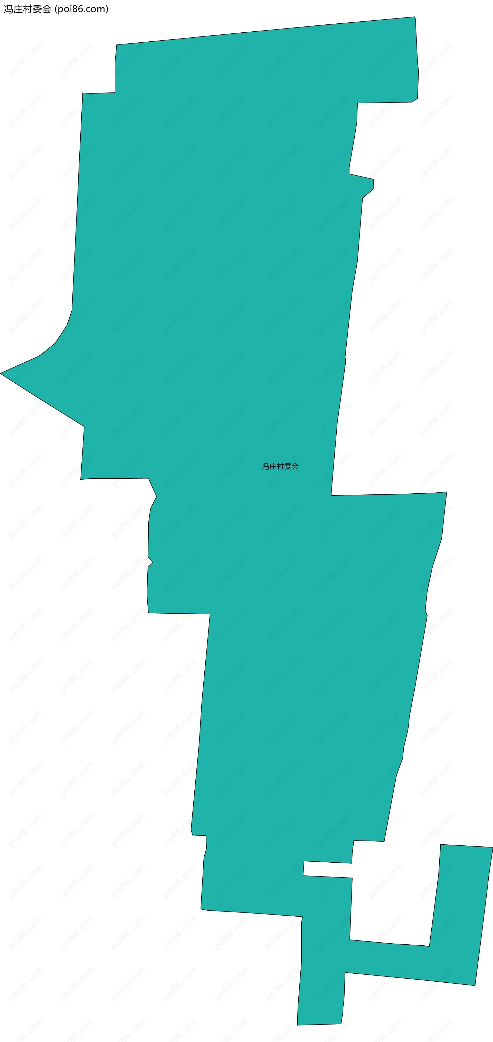 冯庄村委会边界地图