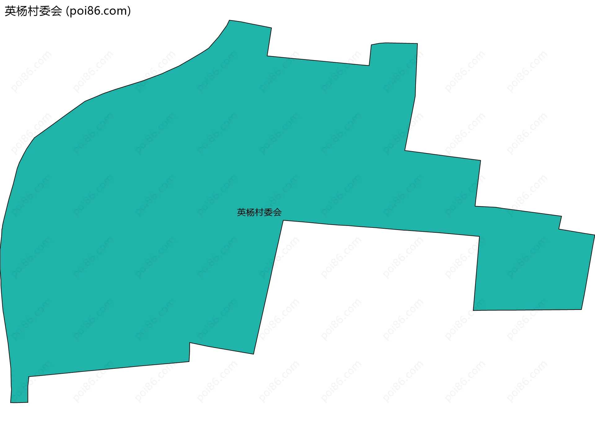 英杨村委会边界地图