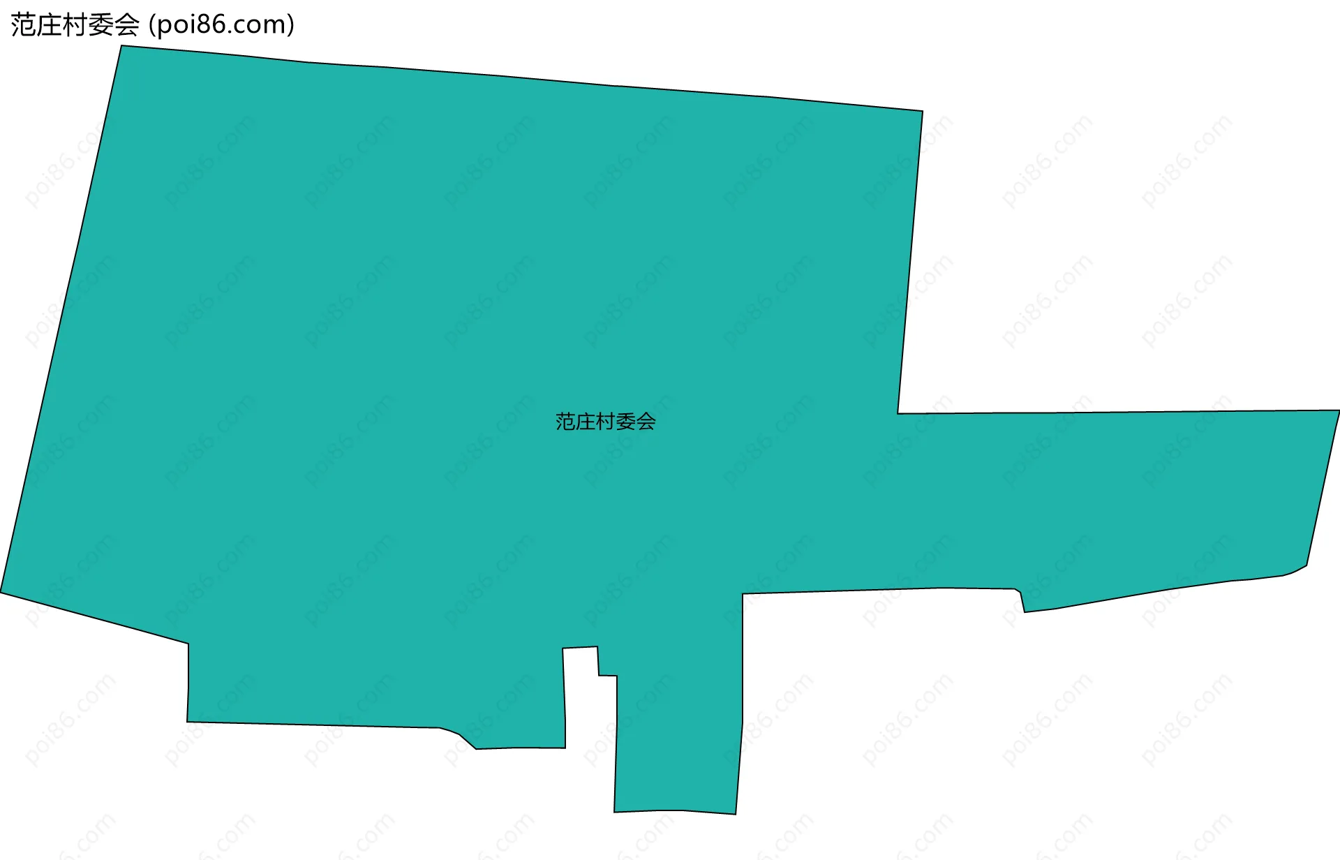 范庄村委会边界地图
