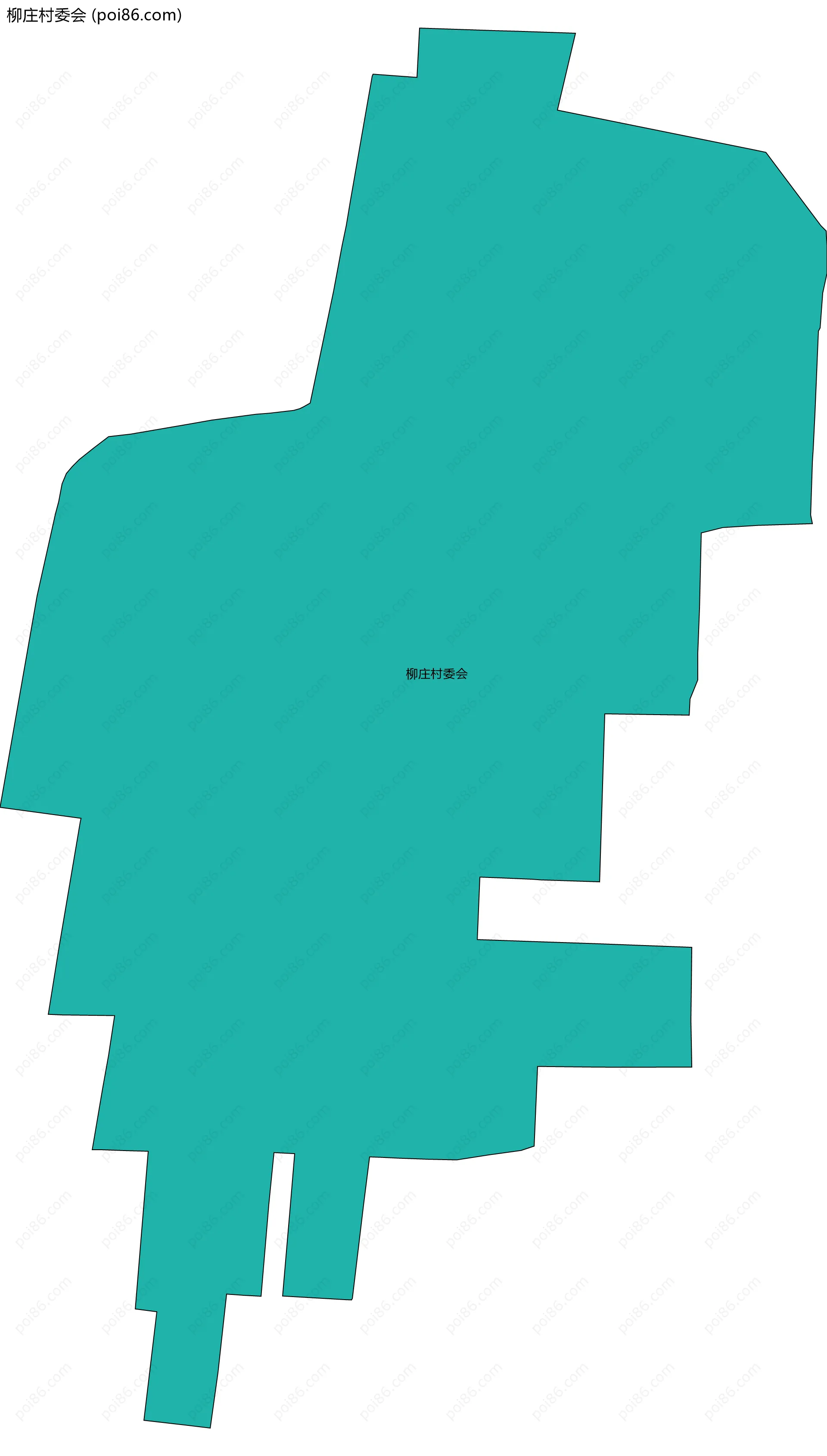 柳庄村委会边界地图
