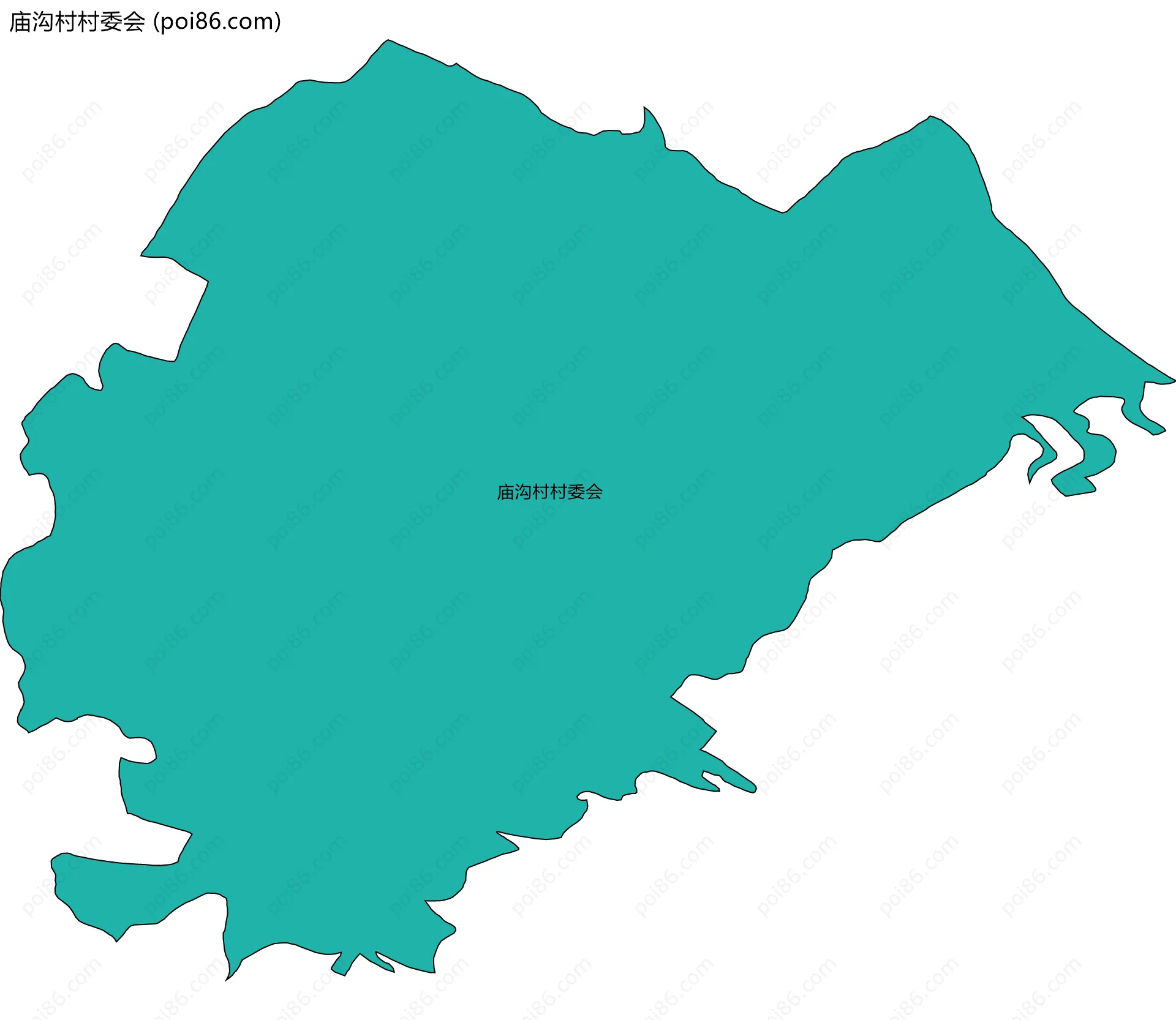 庙沟村村委会边界地图