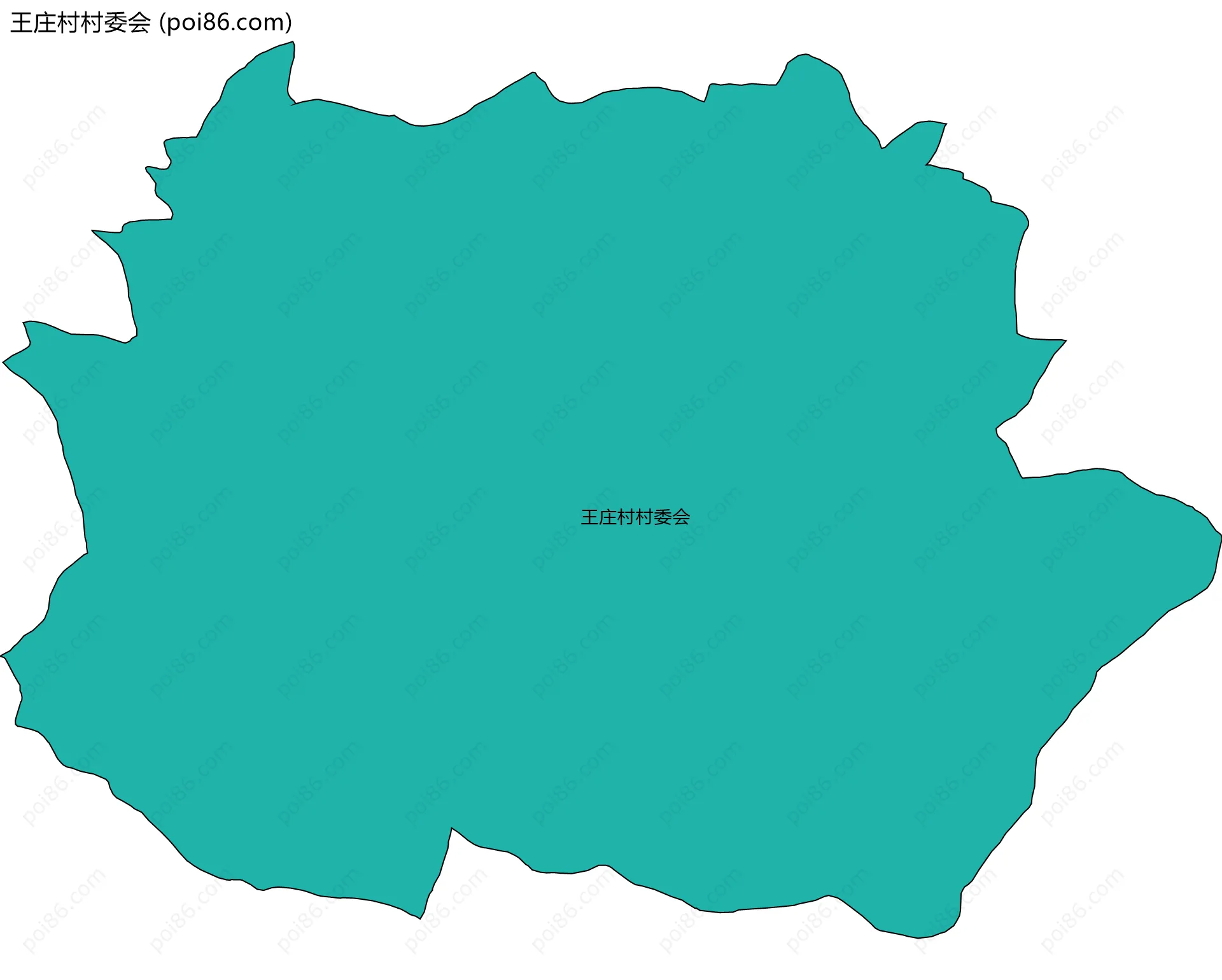 王庄村村委会边界地图