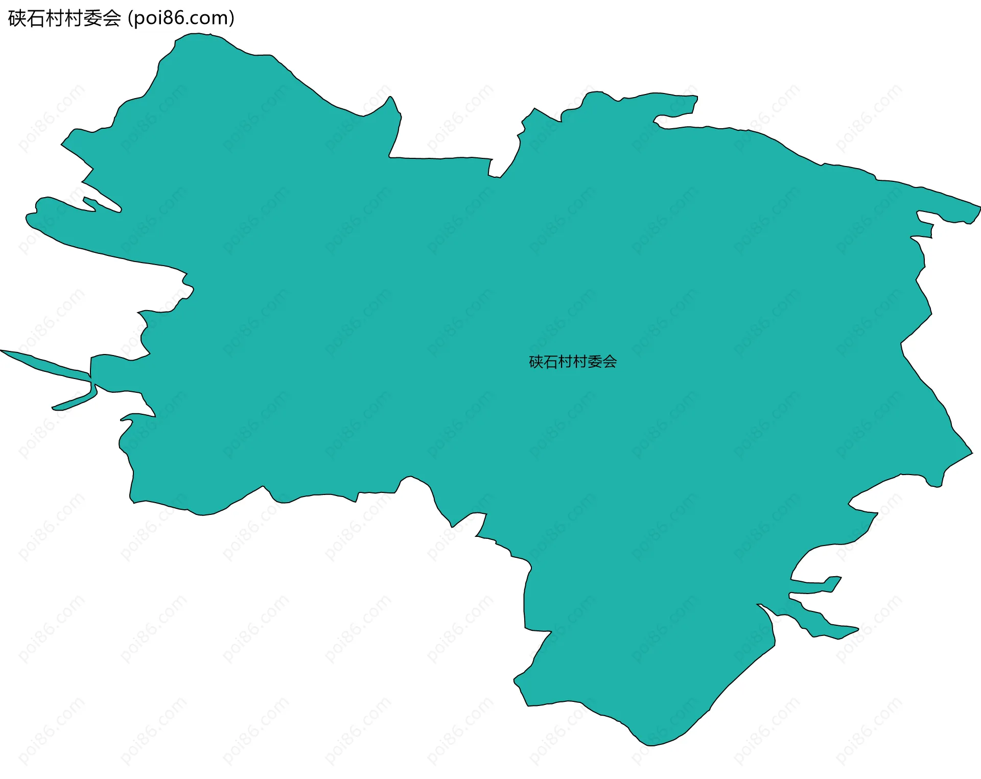 硖石村村委会边界地图