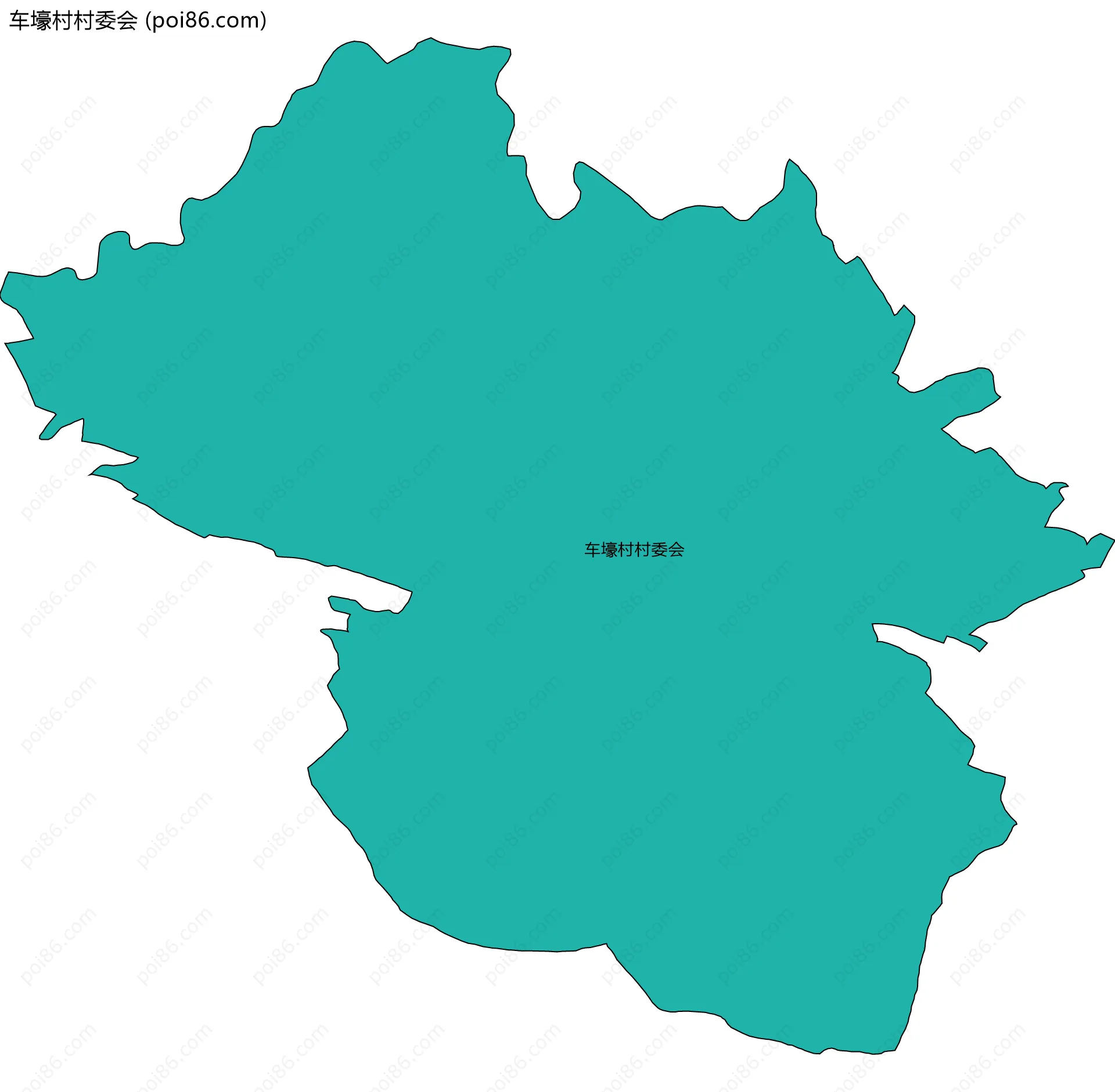 车壕村村委会边界地图