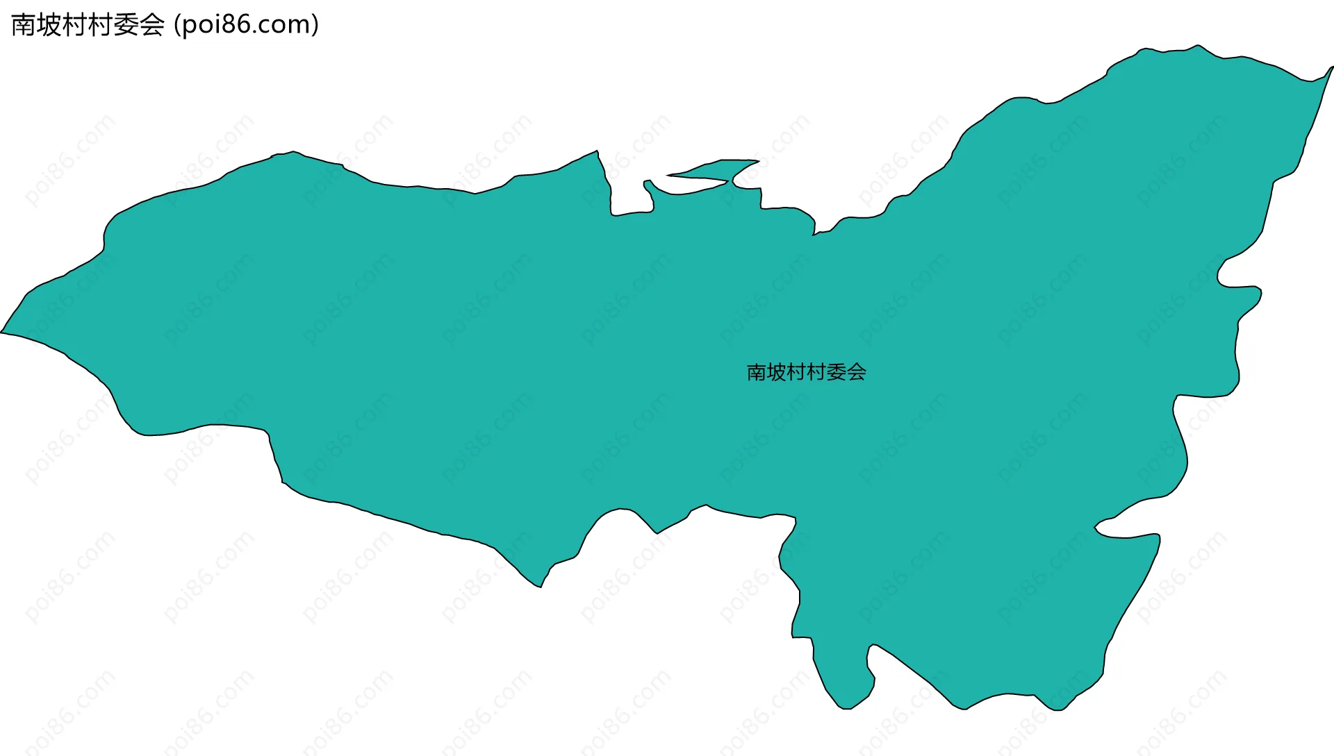 南坡村村委会边界地图