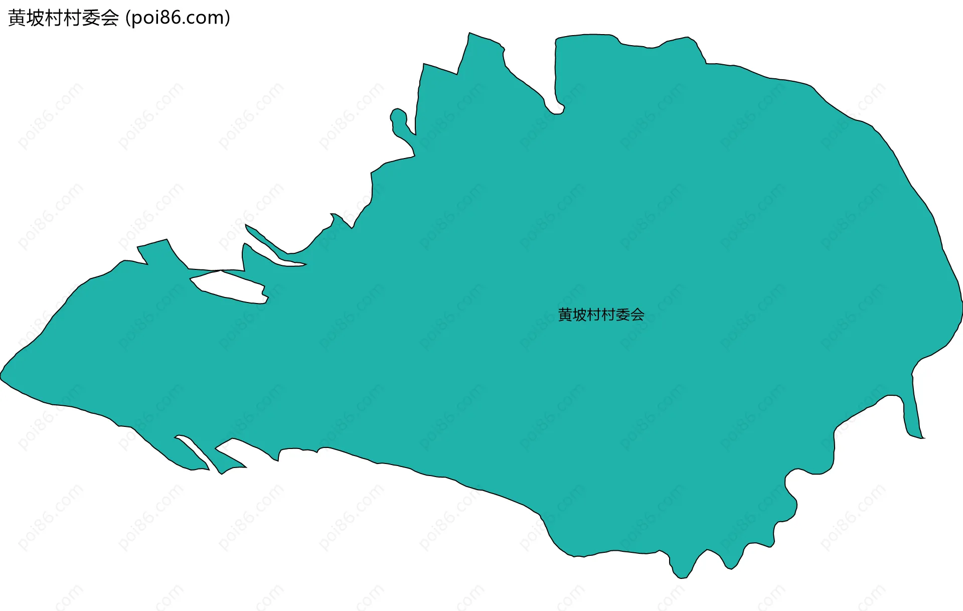 黄坡村村委会边界地图