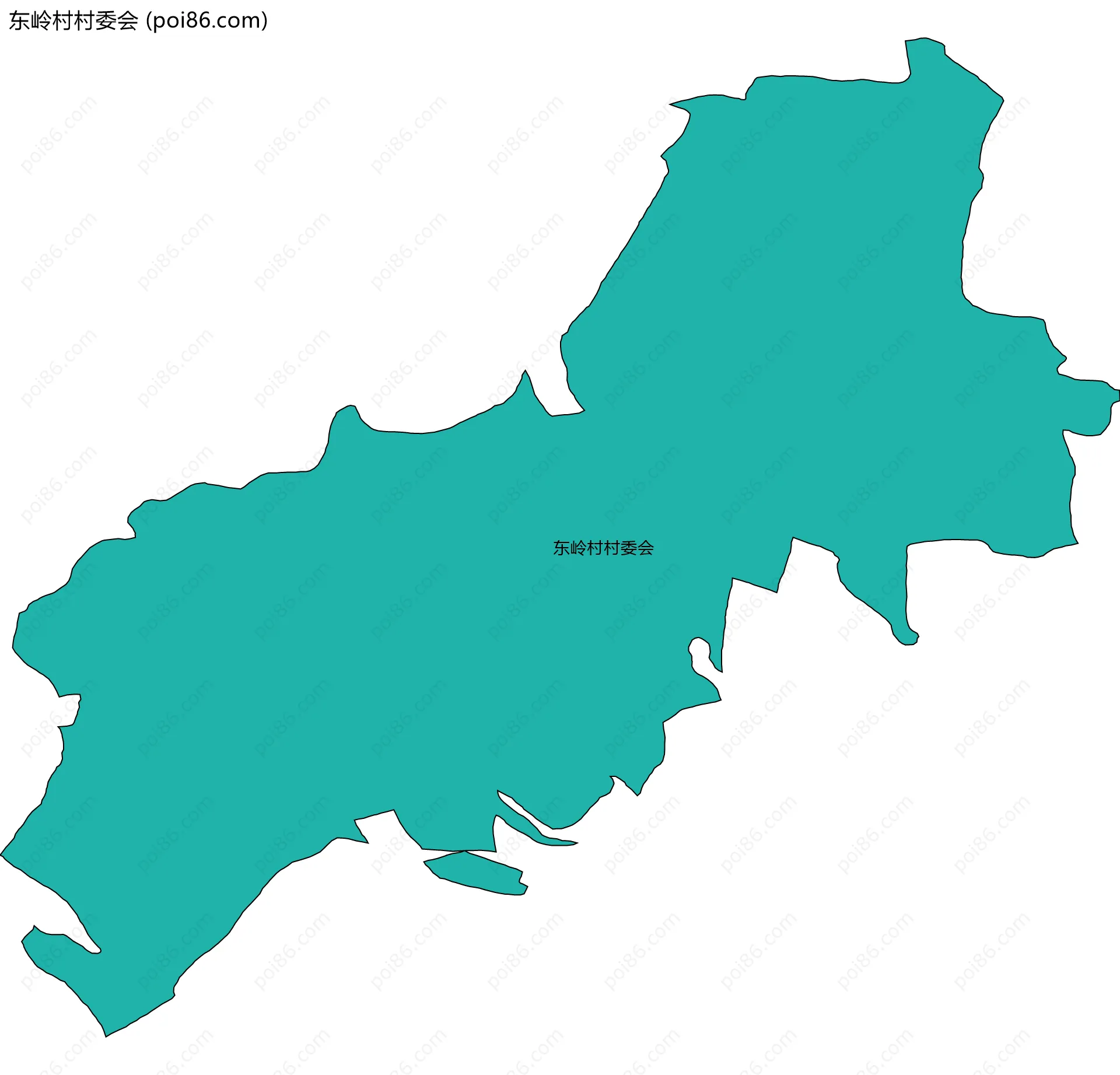 东岭村村委会边界地图