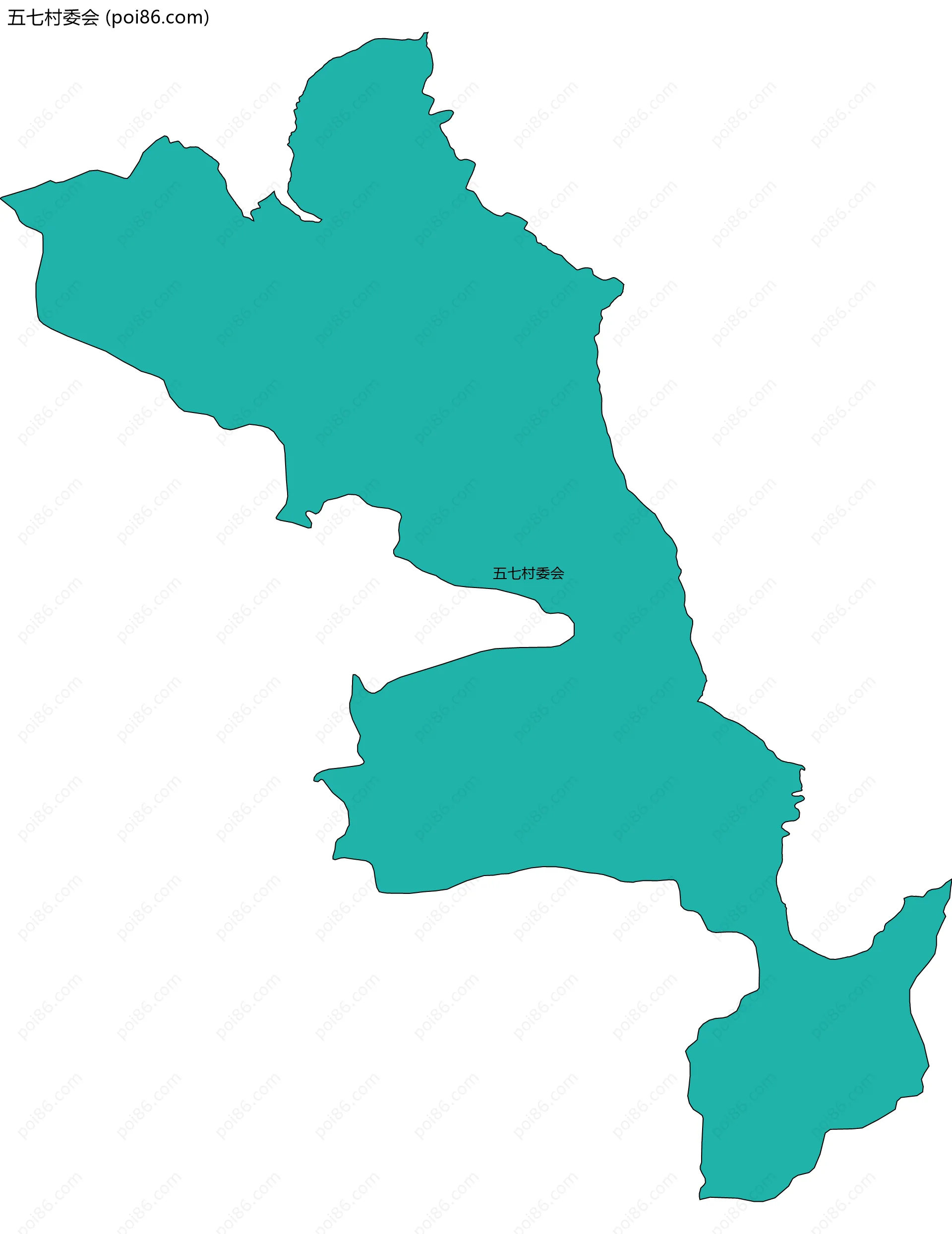 五七村委会边界地图