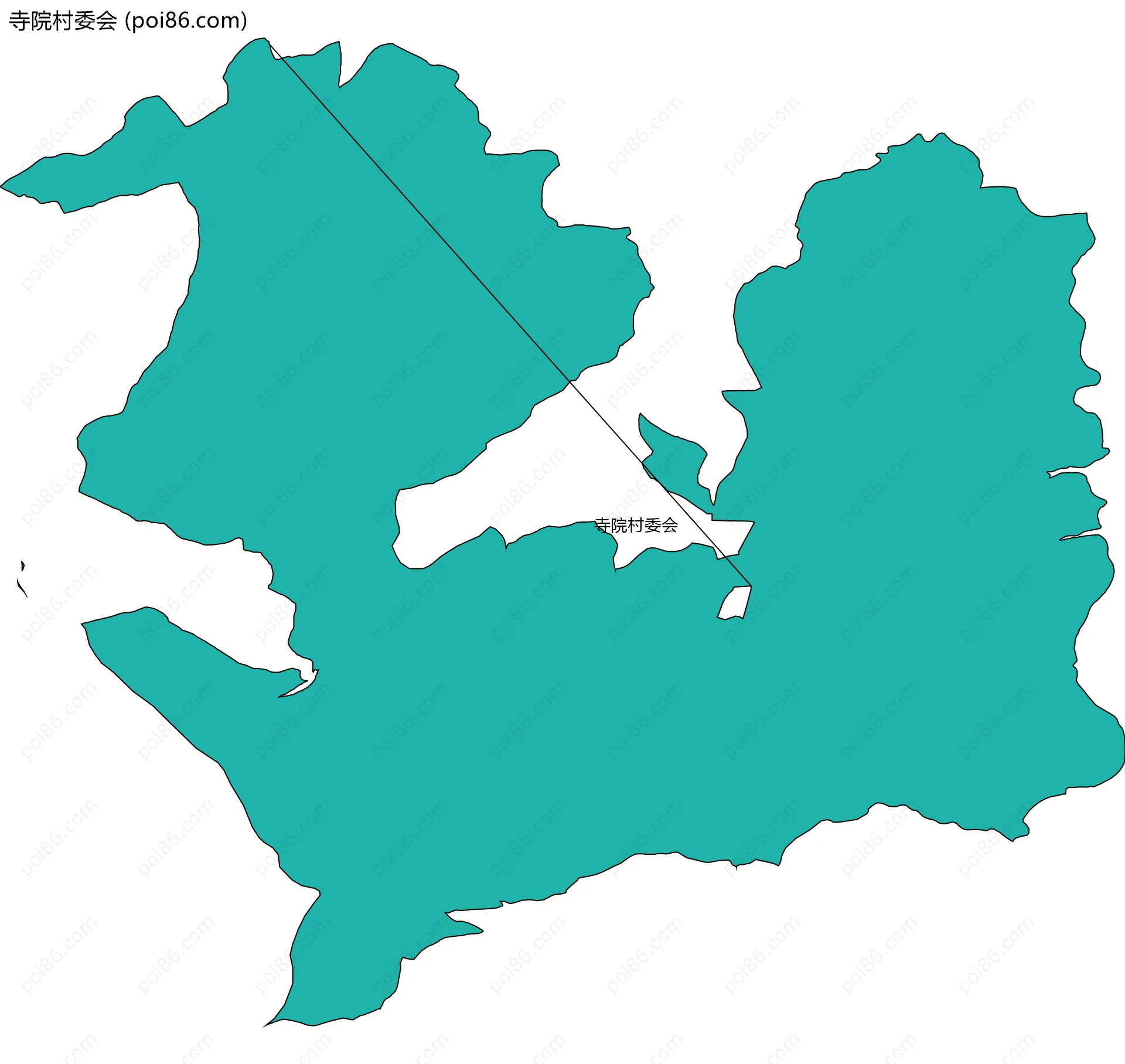 寺院村委会边界地图