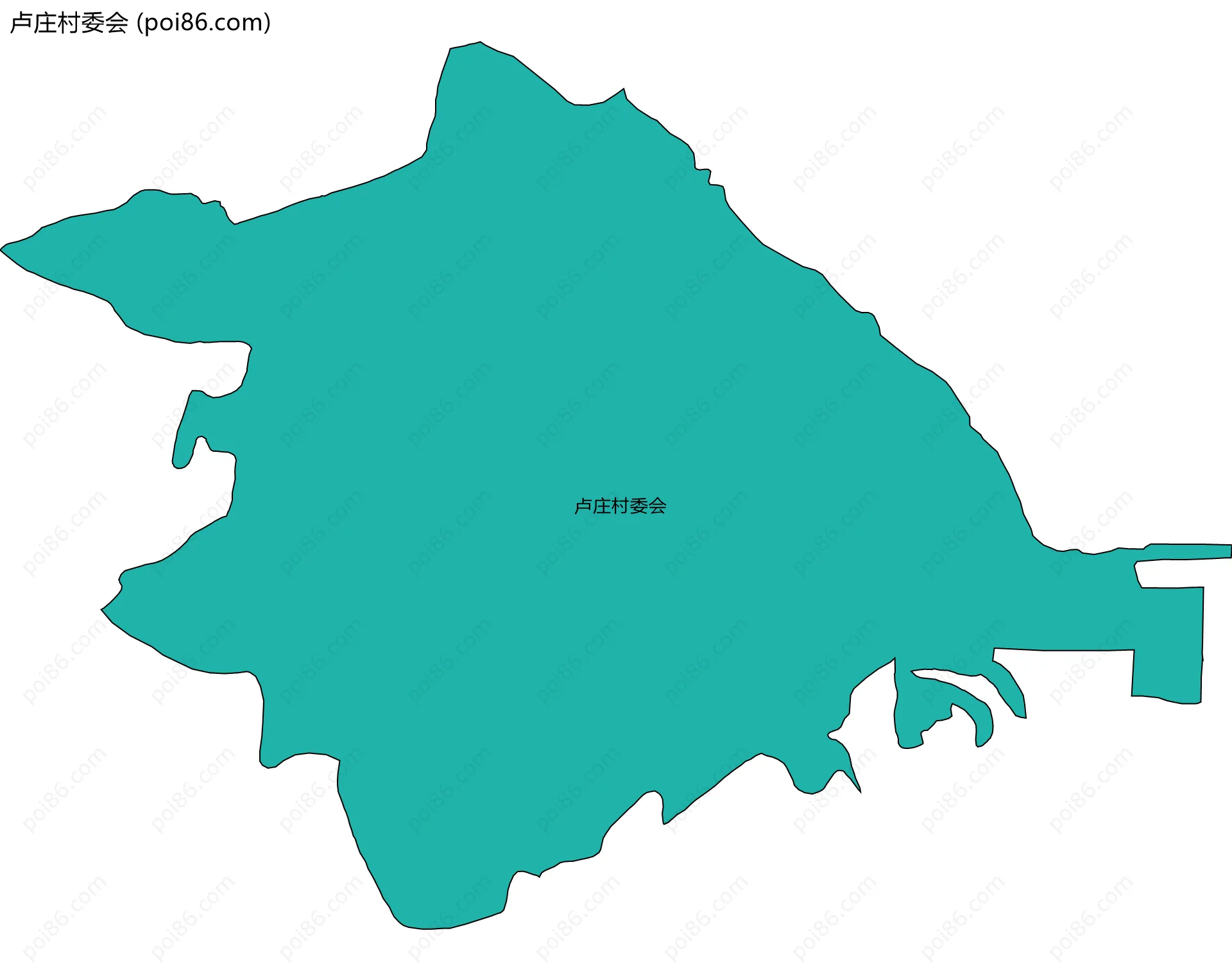 卢庄村委会边界地图