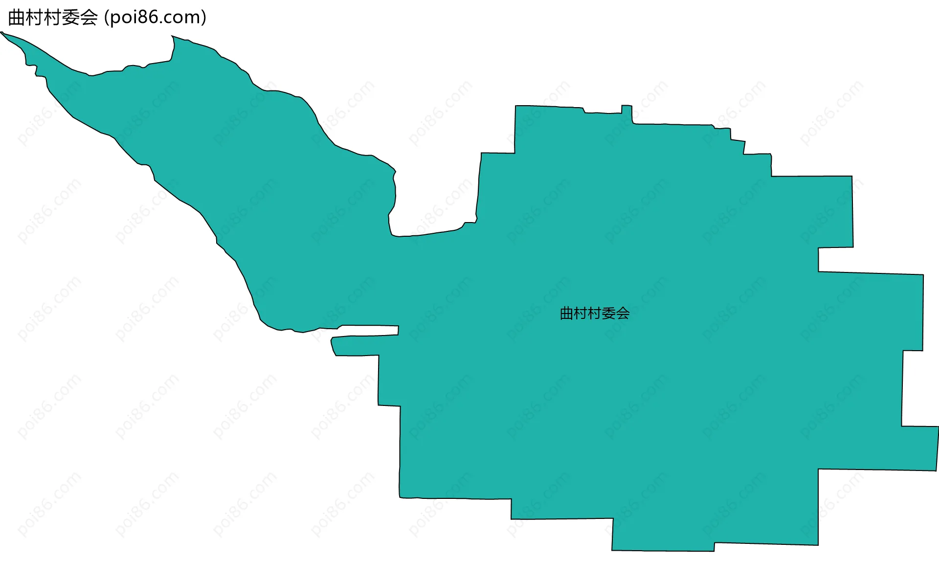曲村村委会边界地图