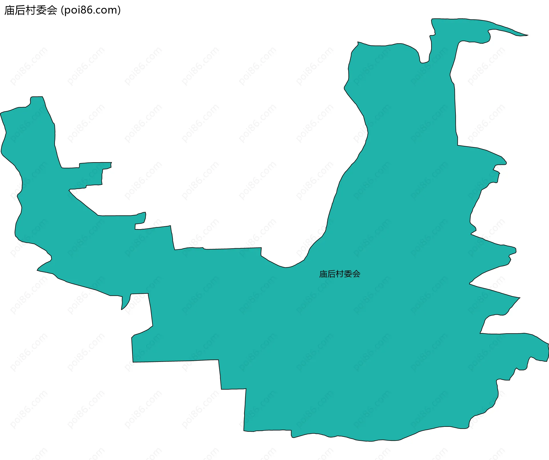 庙后村委会边界地图