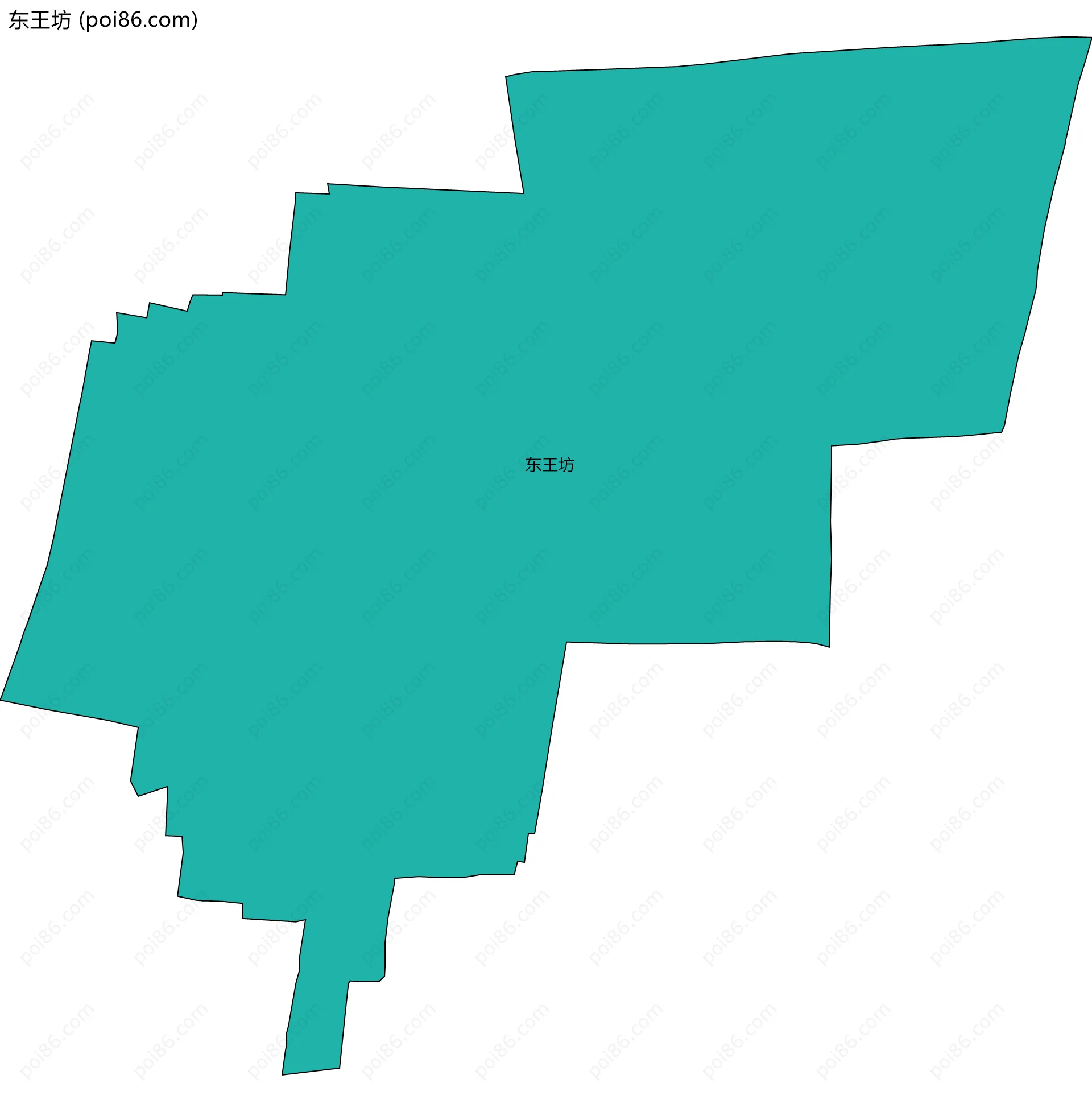 东王坊边界地图