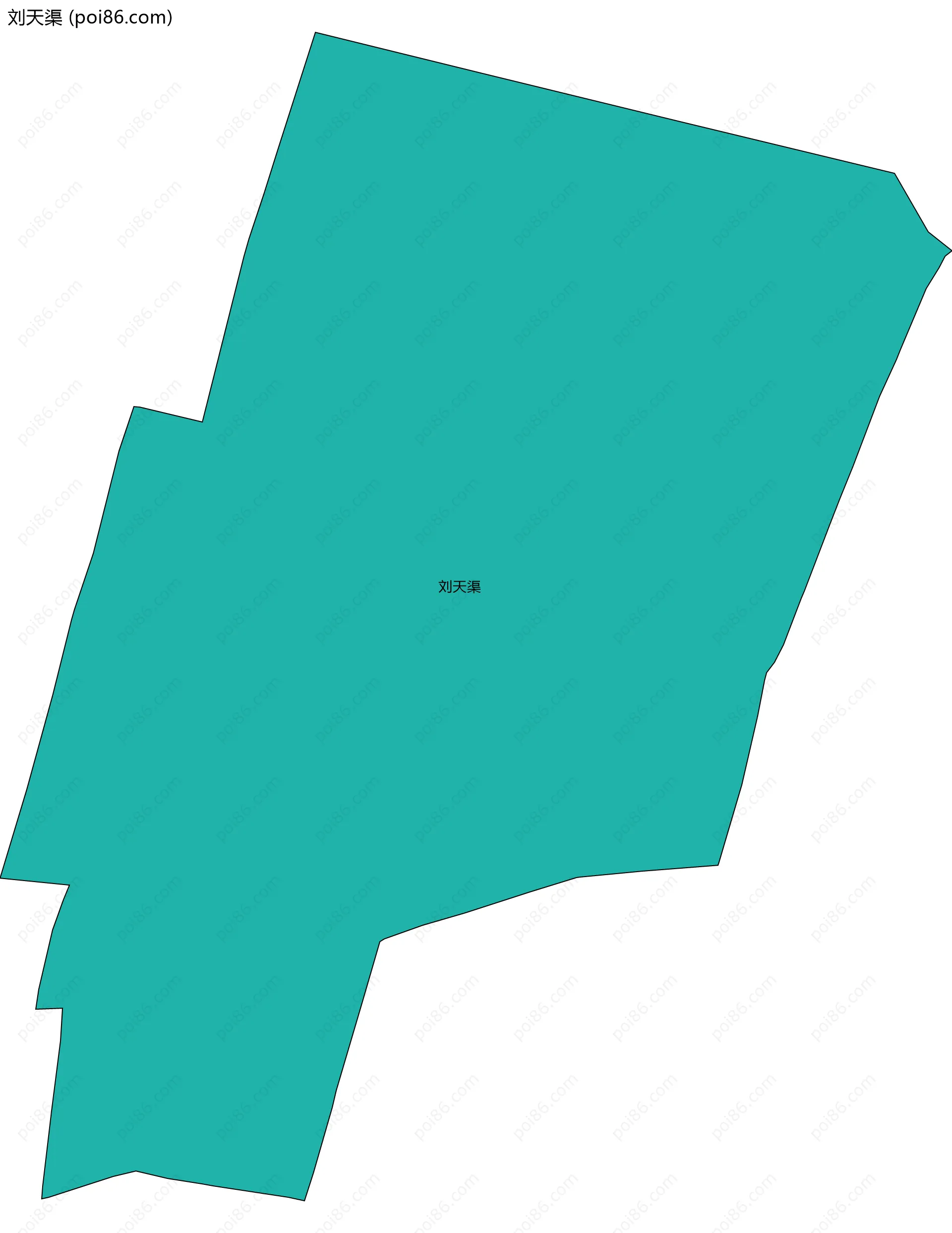 刘天渠边界地图