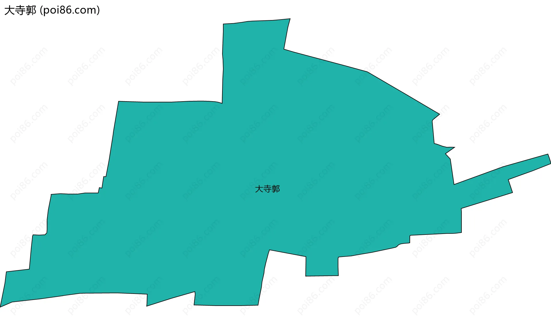 大寺郭边界地图