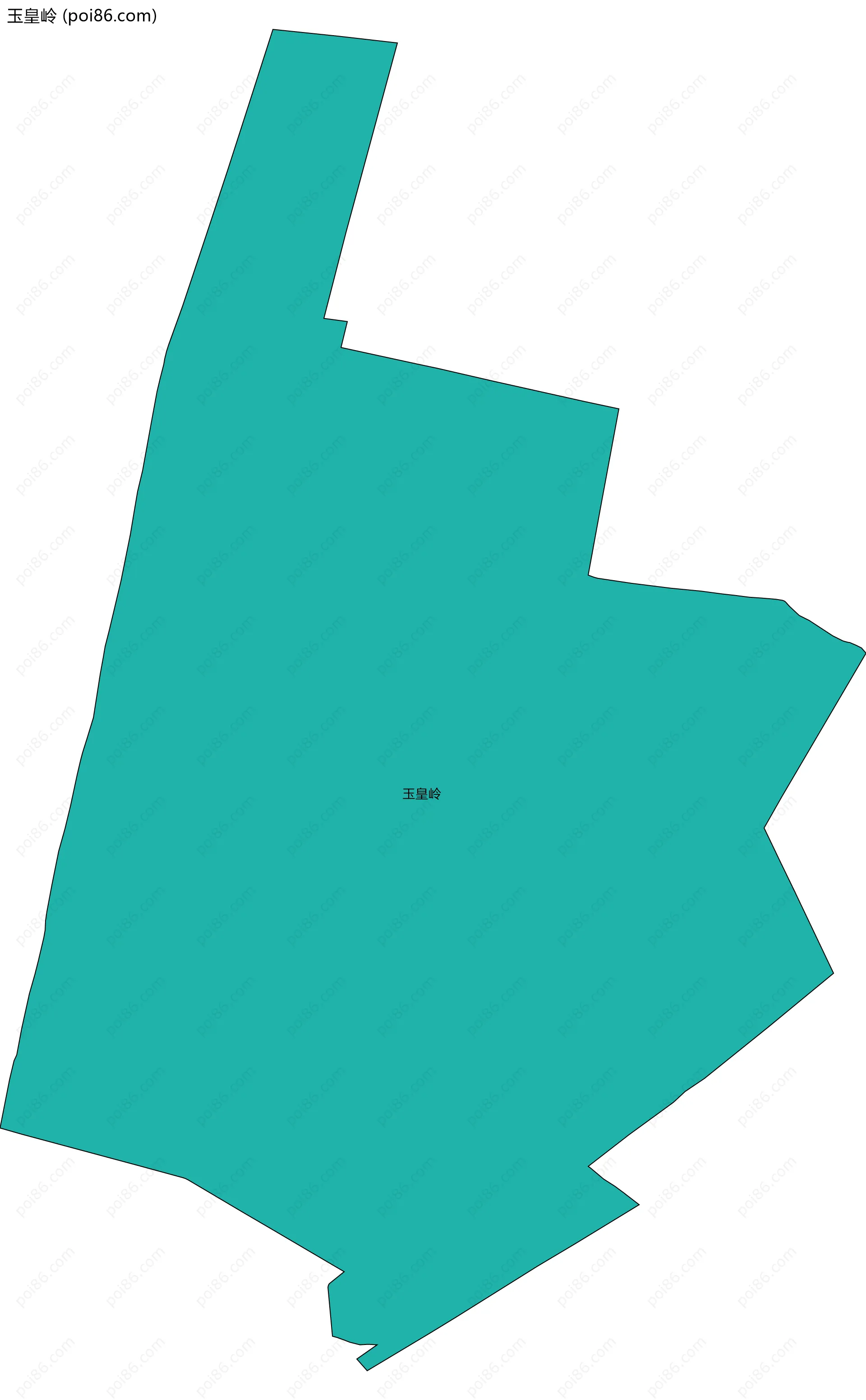 玉皇岭边界地图