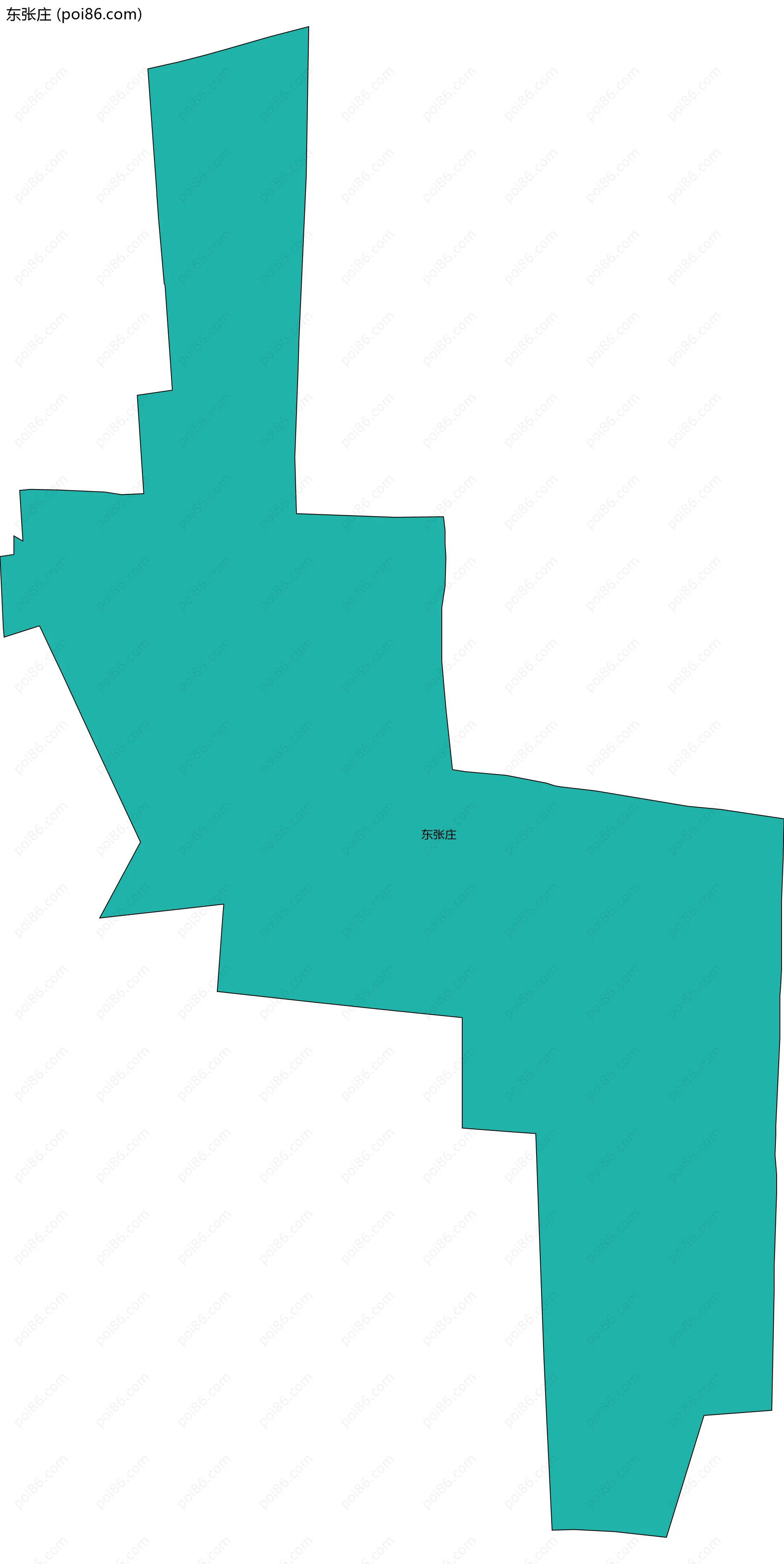 东张庄边界地图