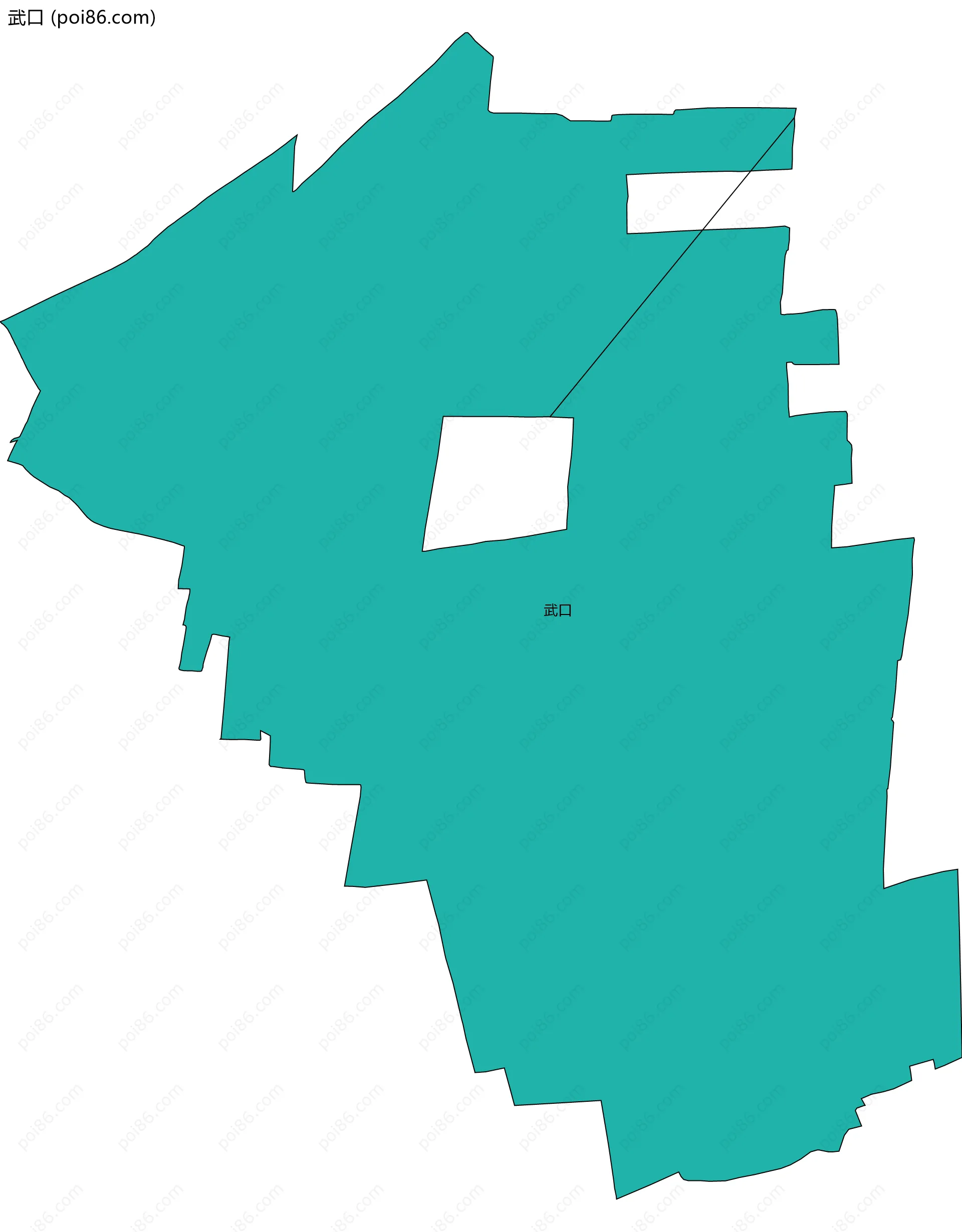 武口边界地图