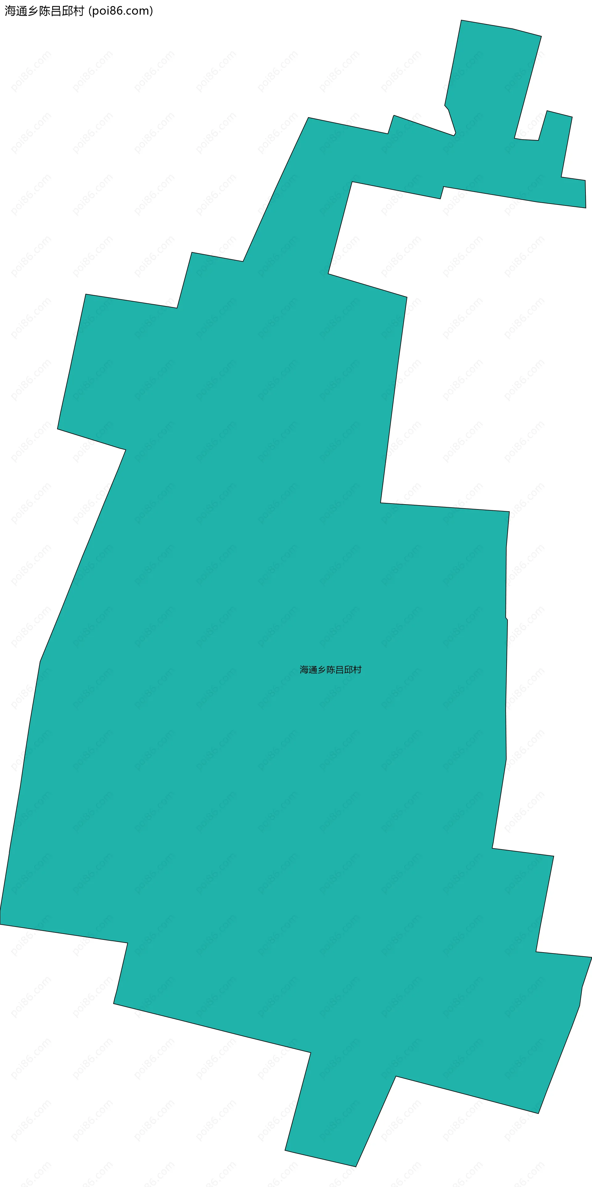 海通乡陈吕邱村边界地图