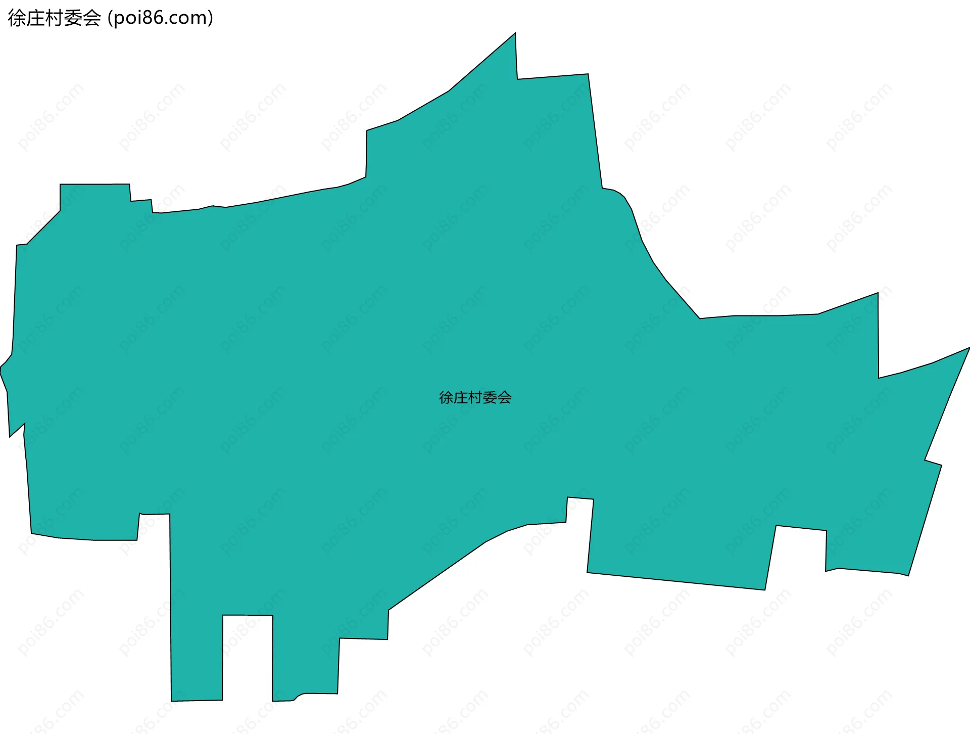徐庄村委会边界地图