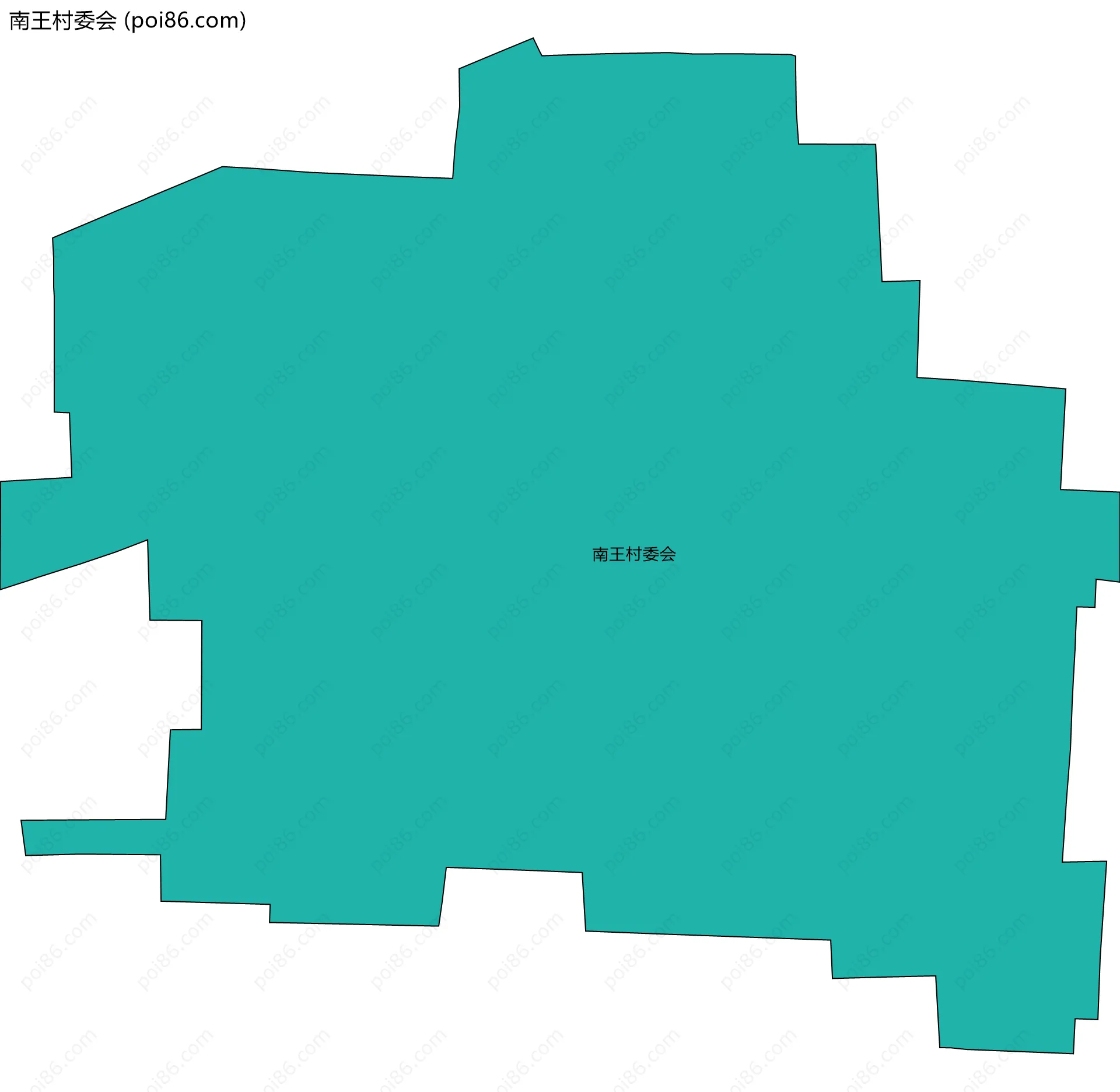 南王村委会边界地图