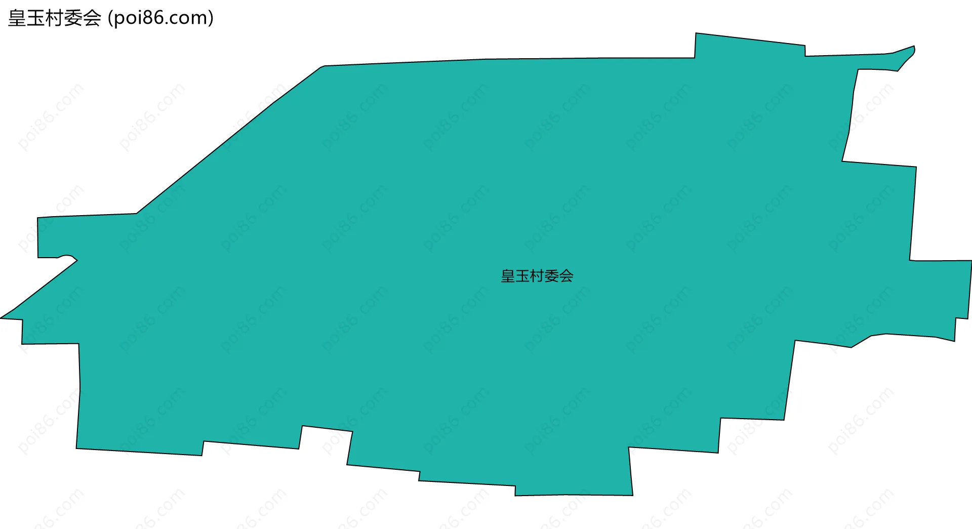 皇玉村委会边界地图