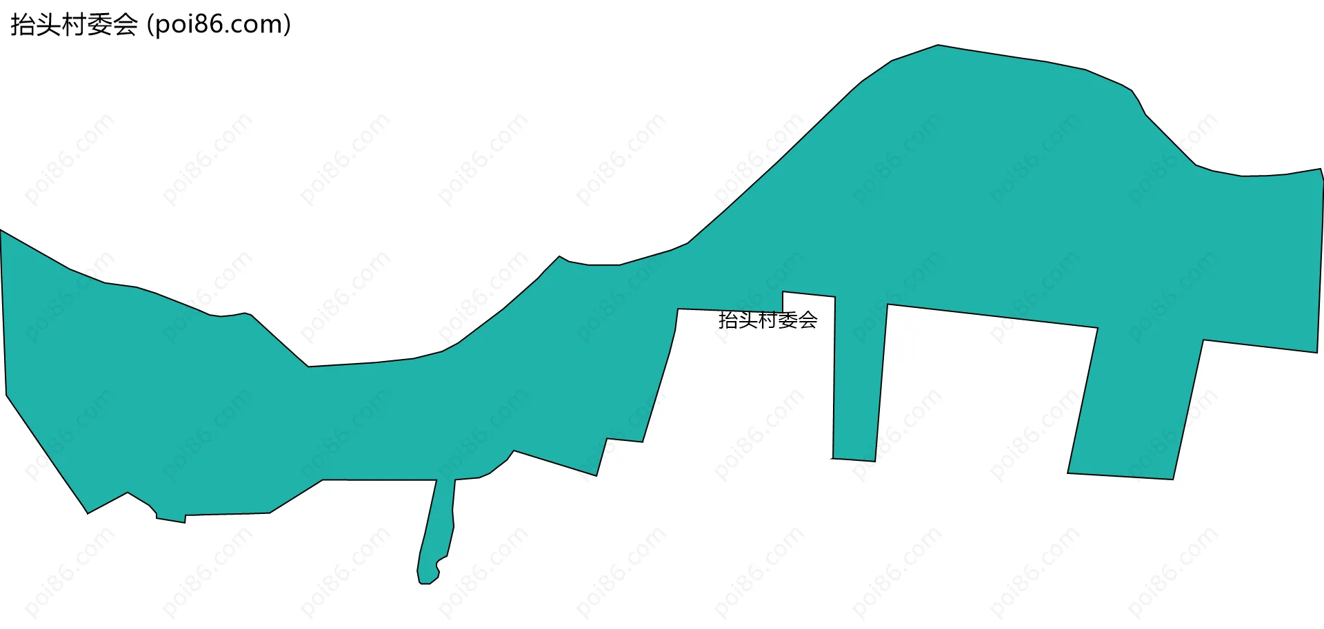 抬头村委会边界地图