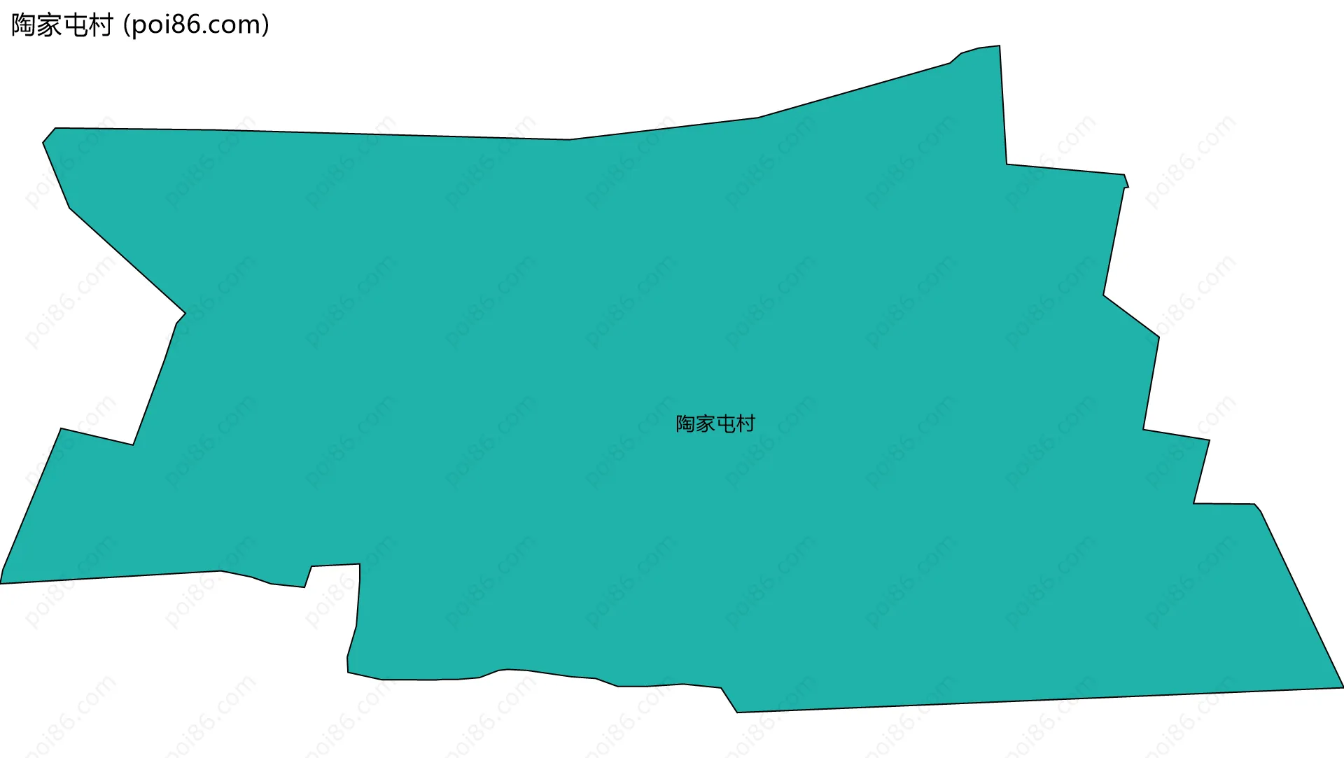 陶家屯村边界地图