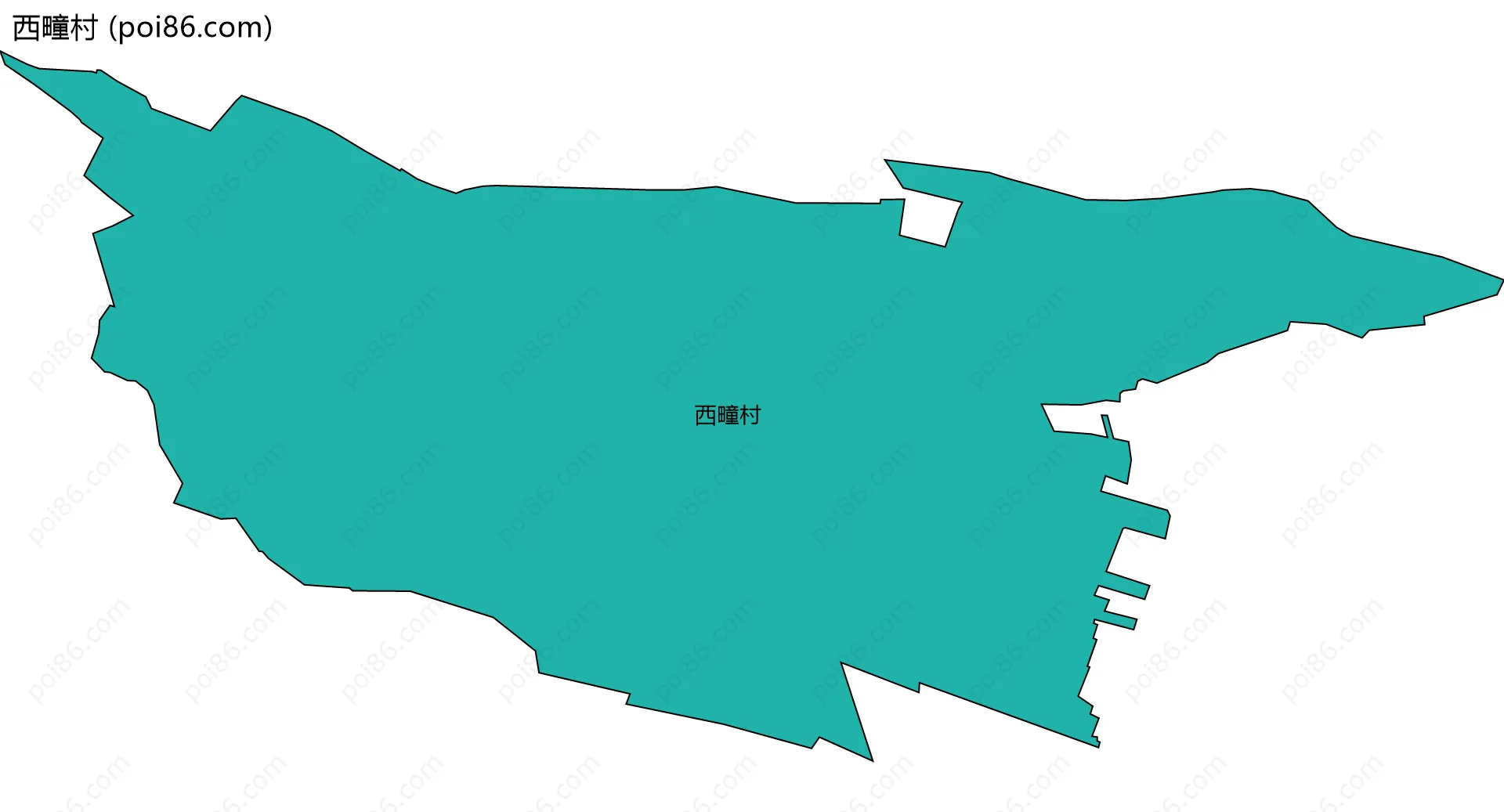 西疃村边界地图