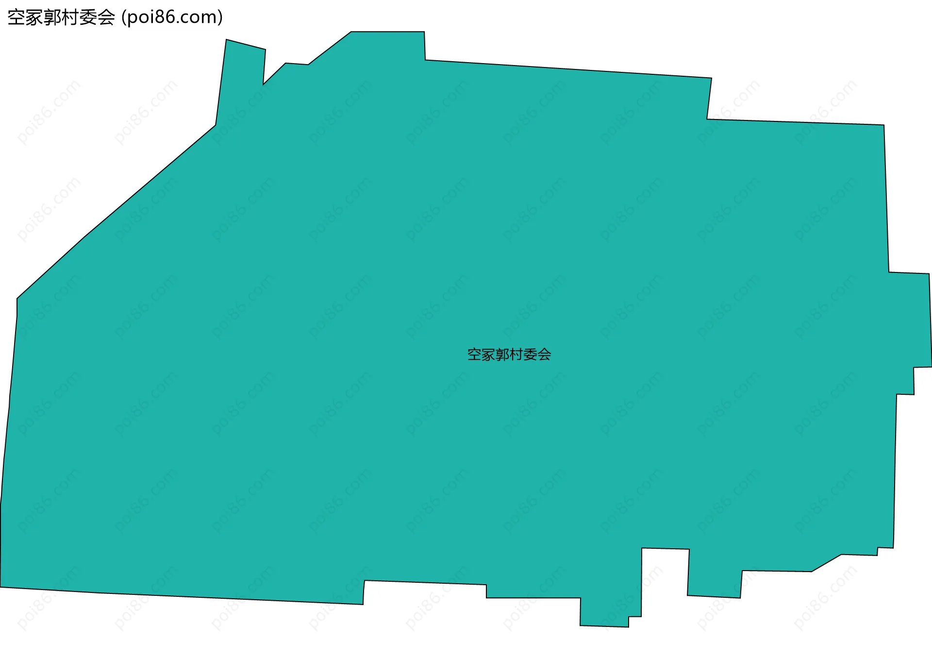 空冢郭村委会边界地图
