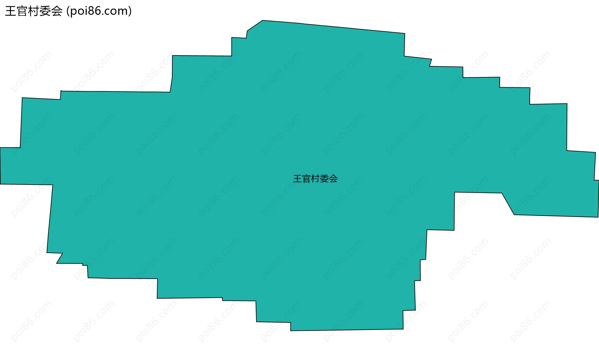 王官村委会边界地图