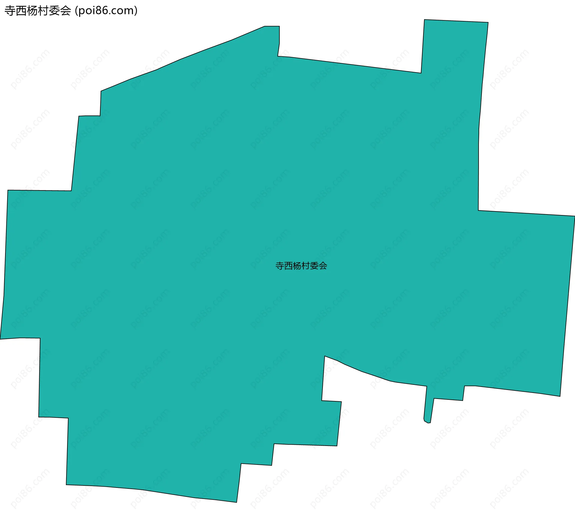 寺西杨村委会边界地图