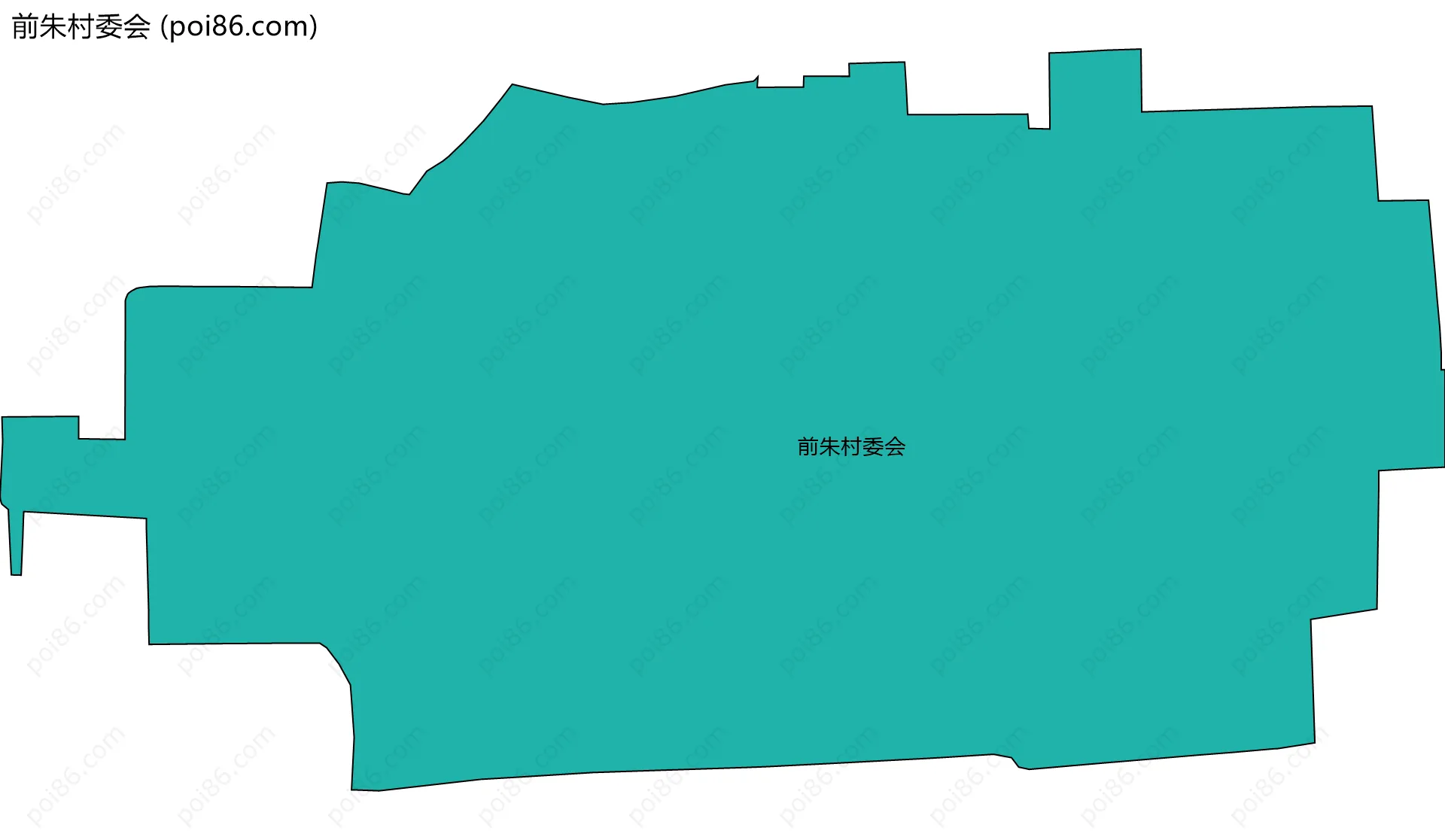 前朱村委会边界地图